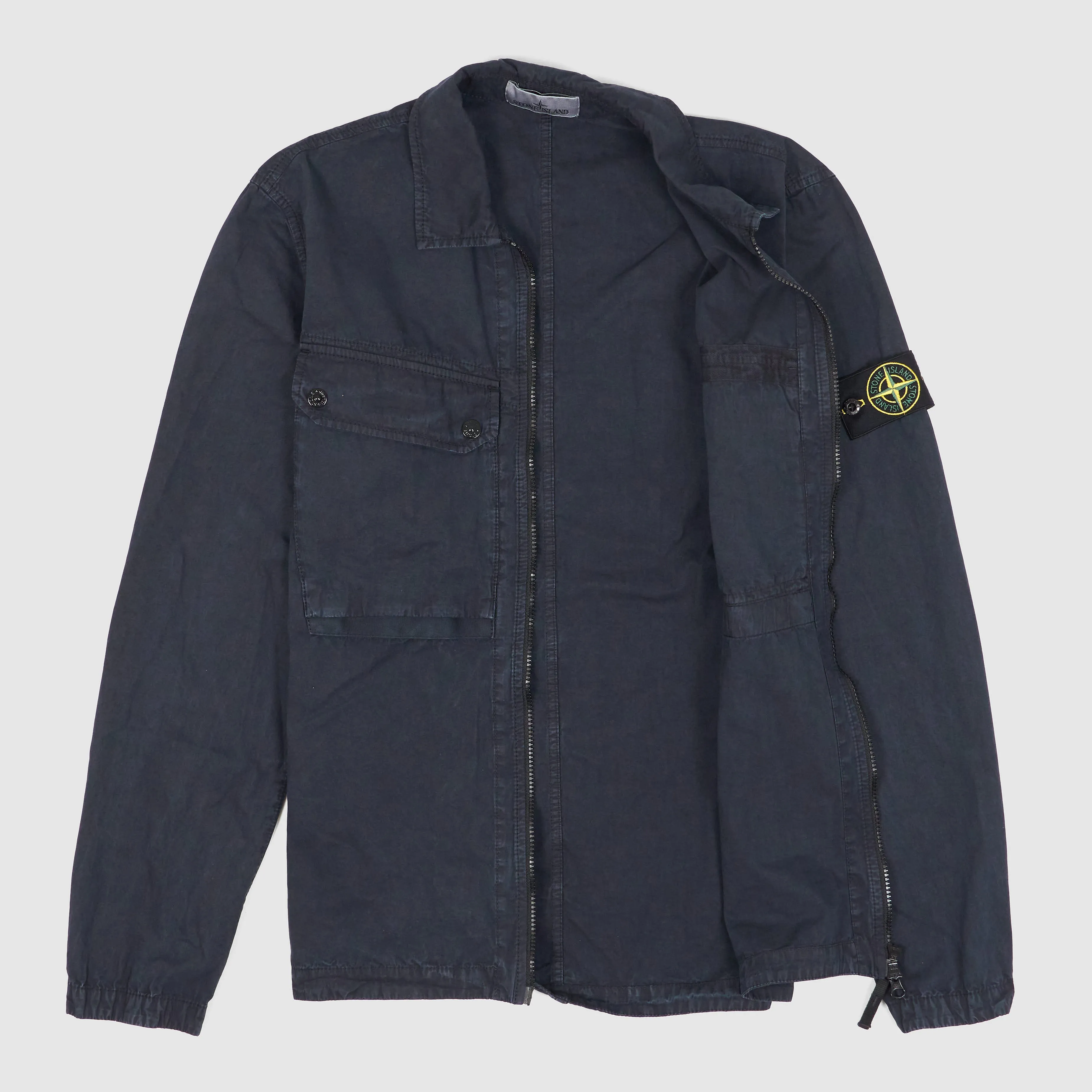 Stone Island Two Zip Closure Garment Dyed Overshirt sold by DeeCee style product image thumbnail 2