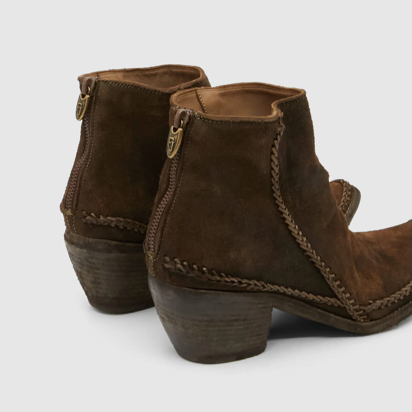 Fauzian Jeunesse Ladies Suede Ankle Western Boot sold by DeeCee style product image thumbnail 3