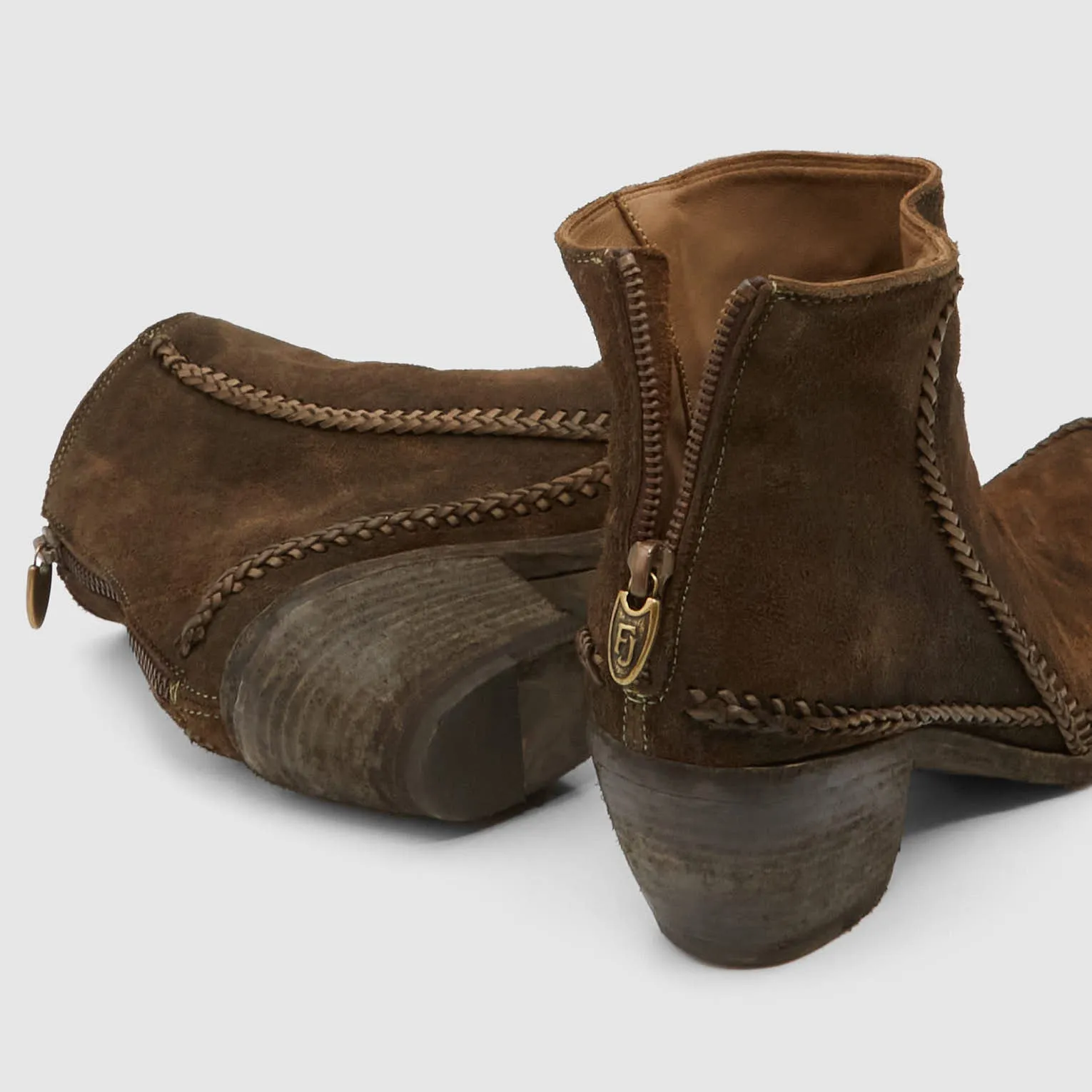 Fauzian Jeunesse Ladies Suede Ankle Western Boot sold by DeeCee style product image thumbnail 5