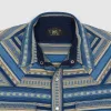 Double RL Long Sleeve Jacquard Jersey Western Shirt sold by DeeCee style