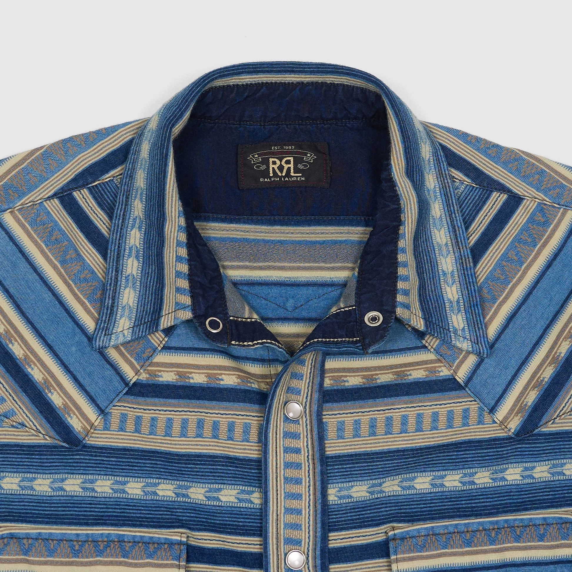 Double RL Long Sleeve Jacquard Jersey Western Shirt sold by DeeCee style product image thumbnail 3