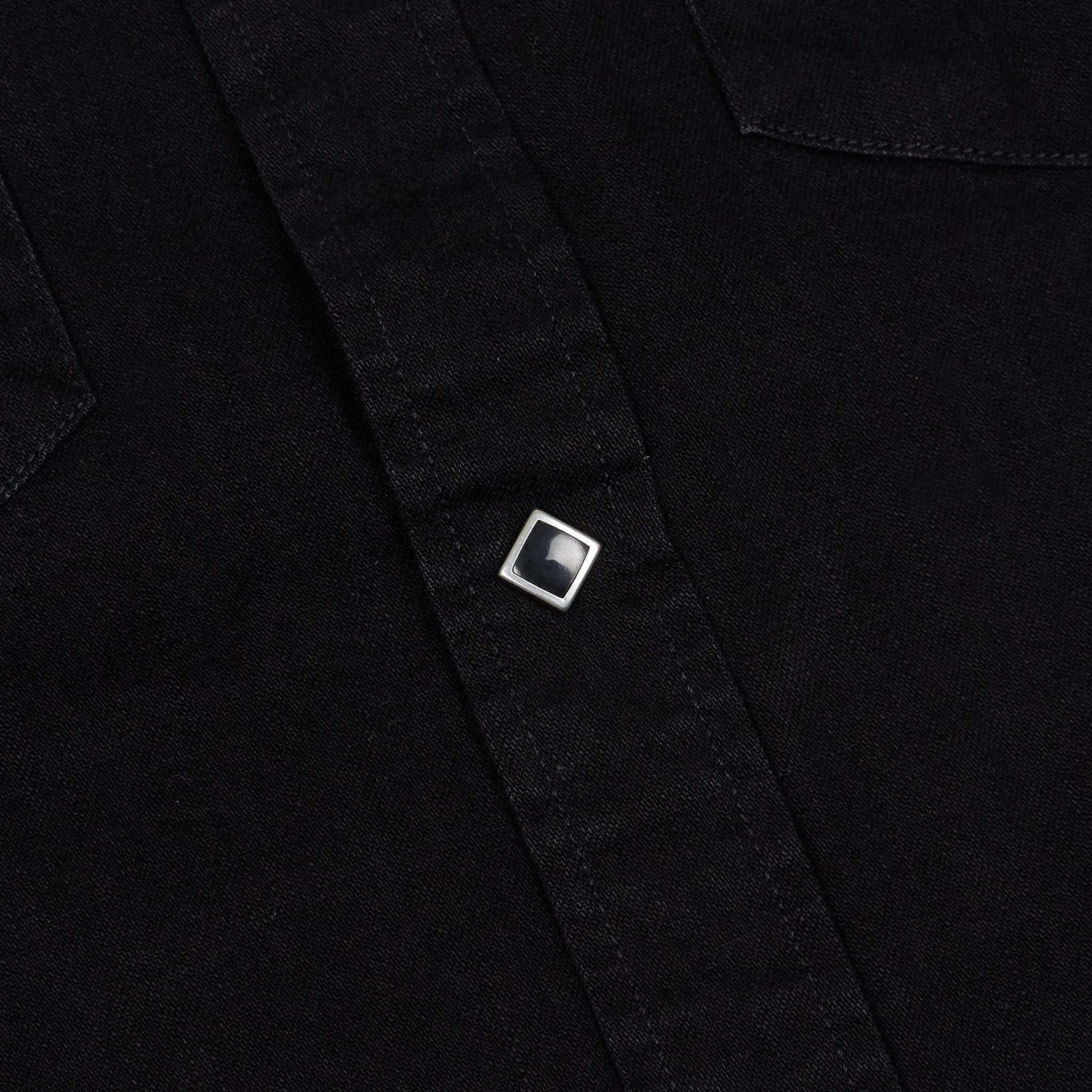 Double RL Long Sleeve Sawtooth Black Denim Western Shirt sold by DeeCee style product image thumbnail 4