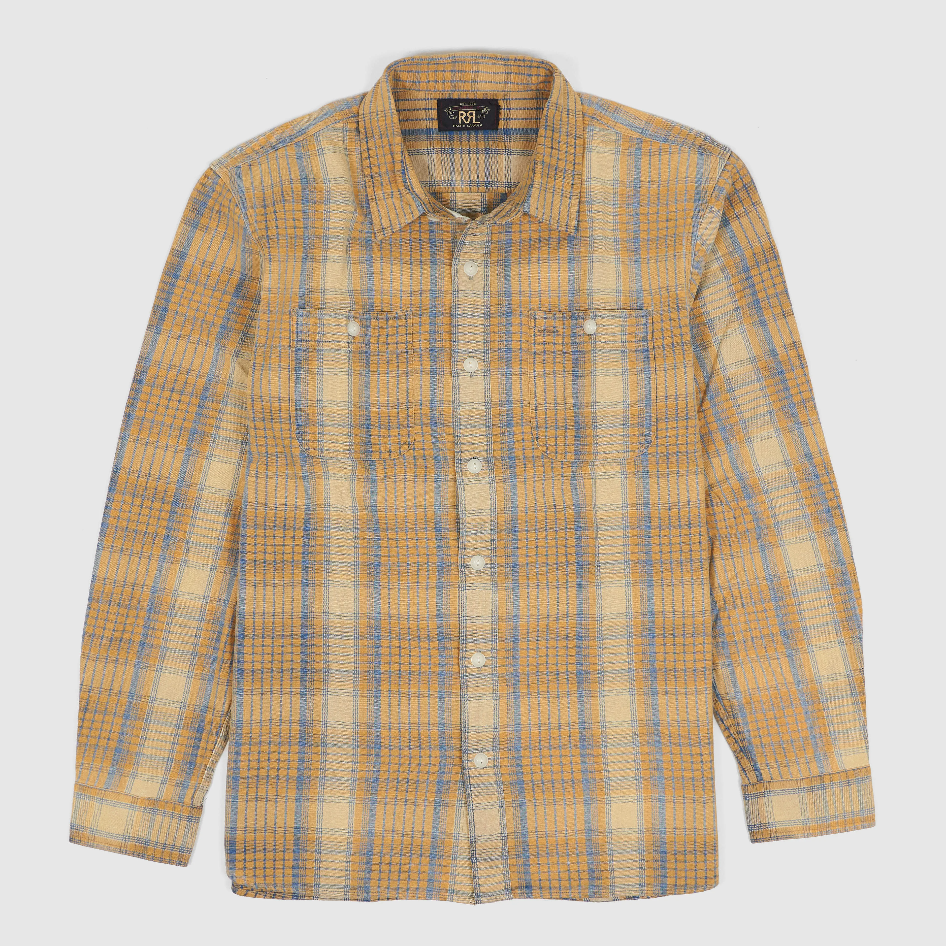 Double RL Long Sleeve Plaid Workshirt sold by DeeCee style