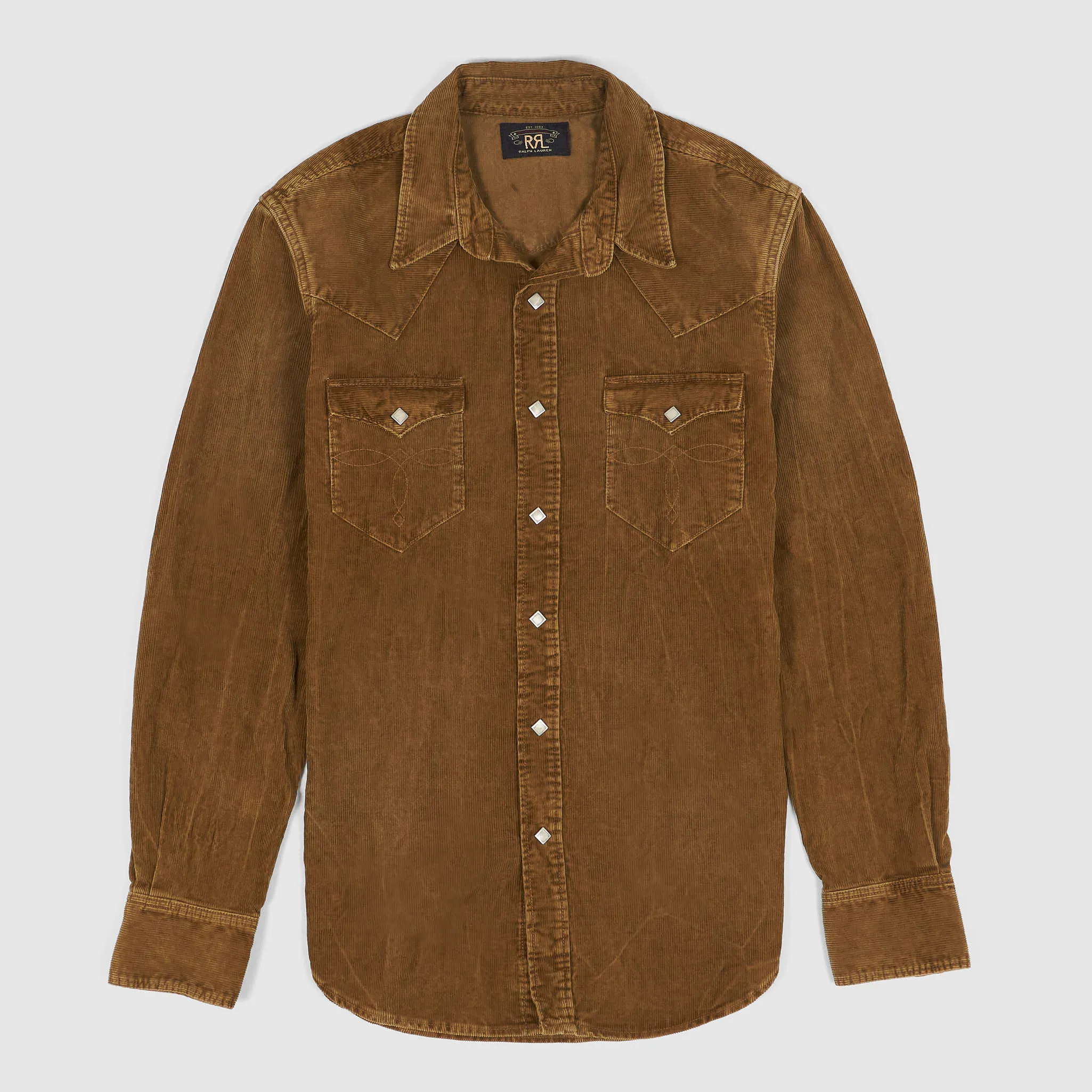Double RL Long Sleeve Buffalo Corduroy Western Shirt sold by DeeCee style
