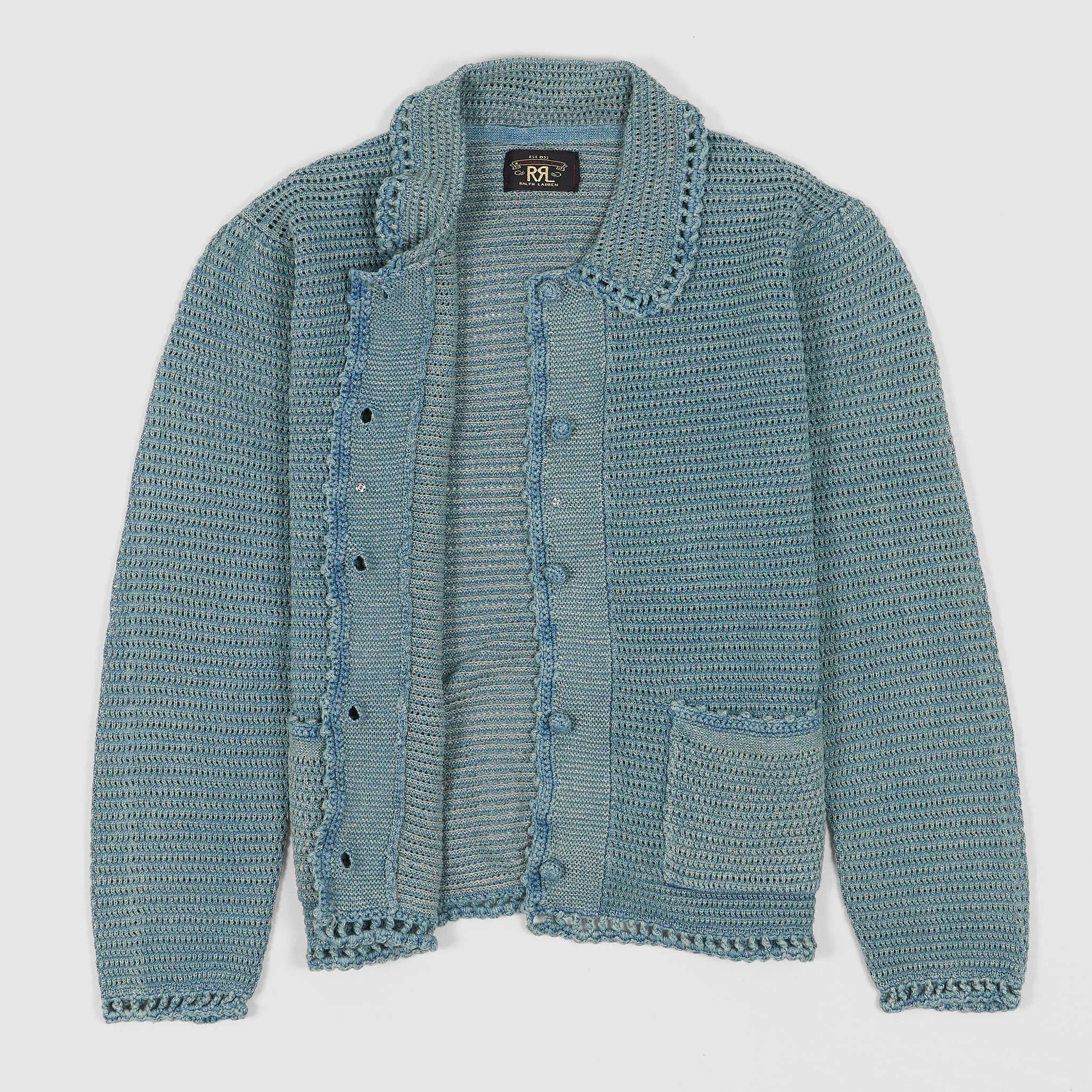 Double RL Ladies Linen-Cotton Pointelle Cardigan sold by DeeCee style product image thumbnail 2