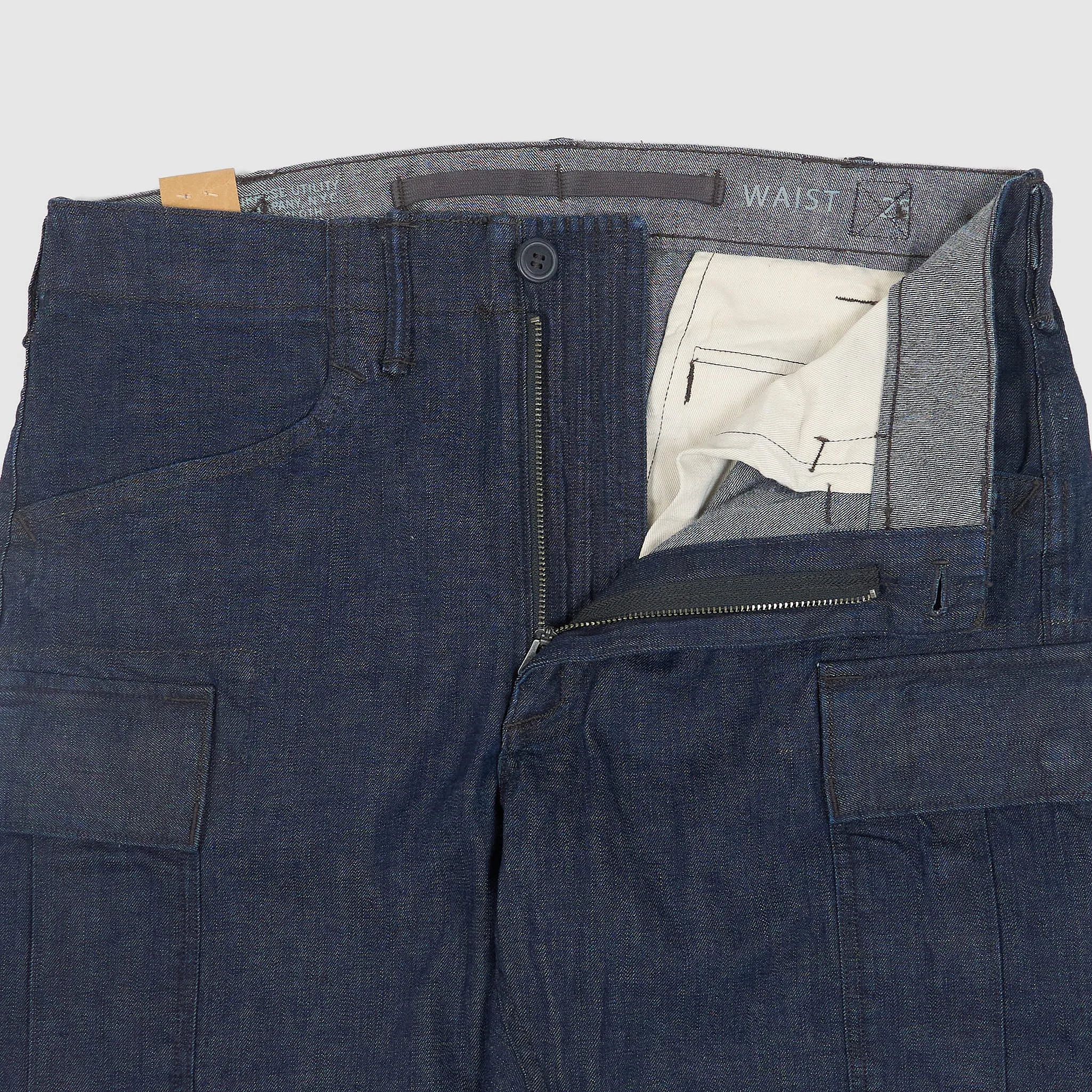 Double RL Ladies Stretch Skinny Indigo Denim Cargo Pants sold by DeeCee style product image thumbnail 4