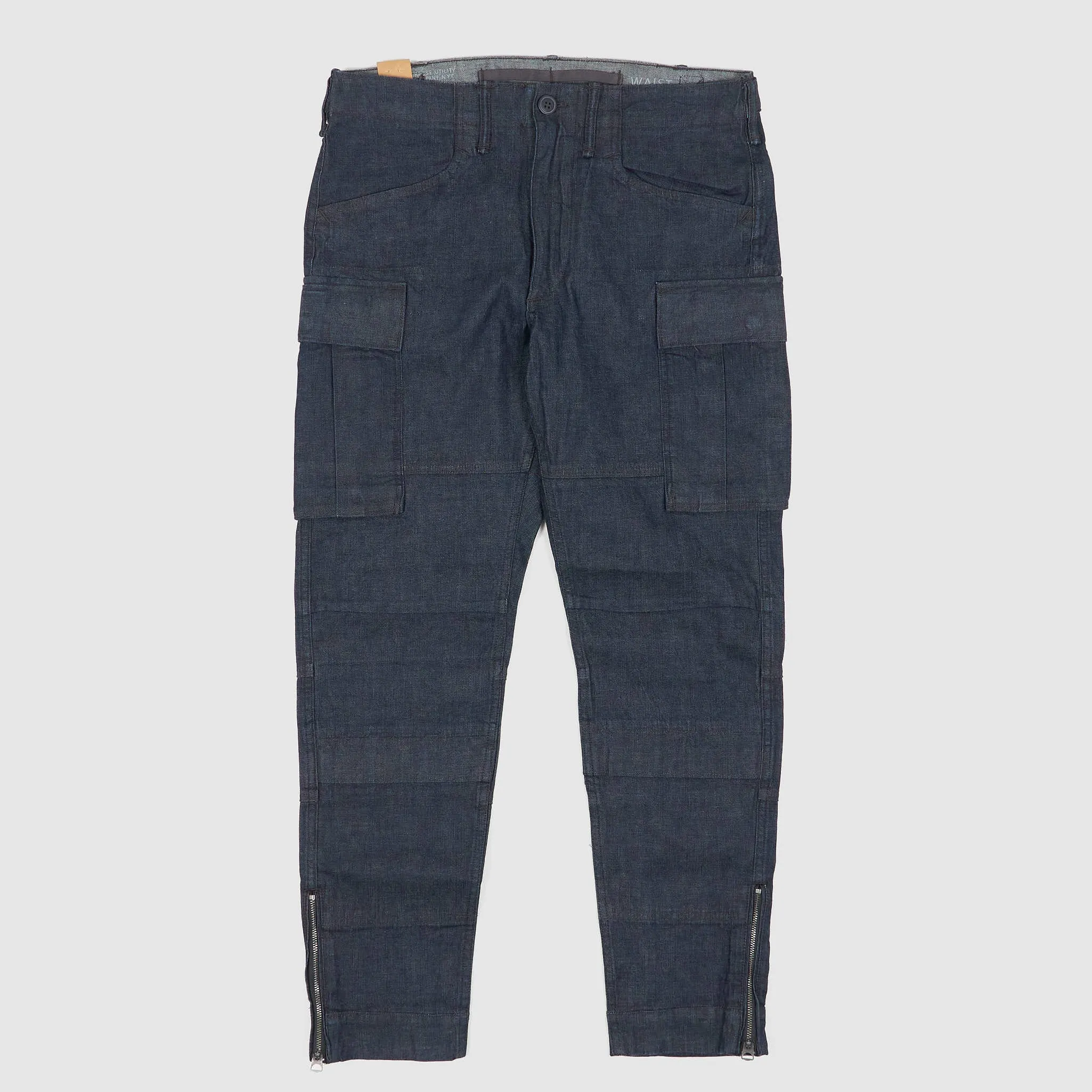 Double RL Ladies Stretch Skinny Indigo Denim Cargo Pants sold by DeeCee style