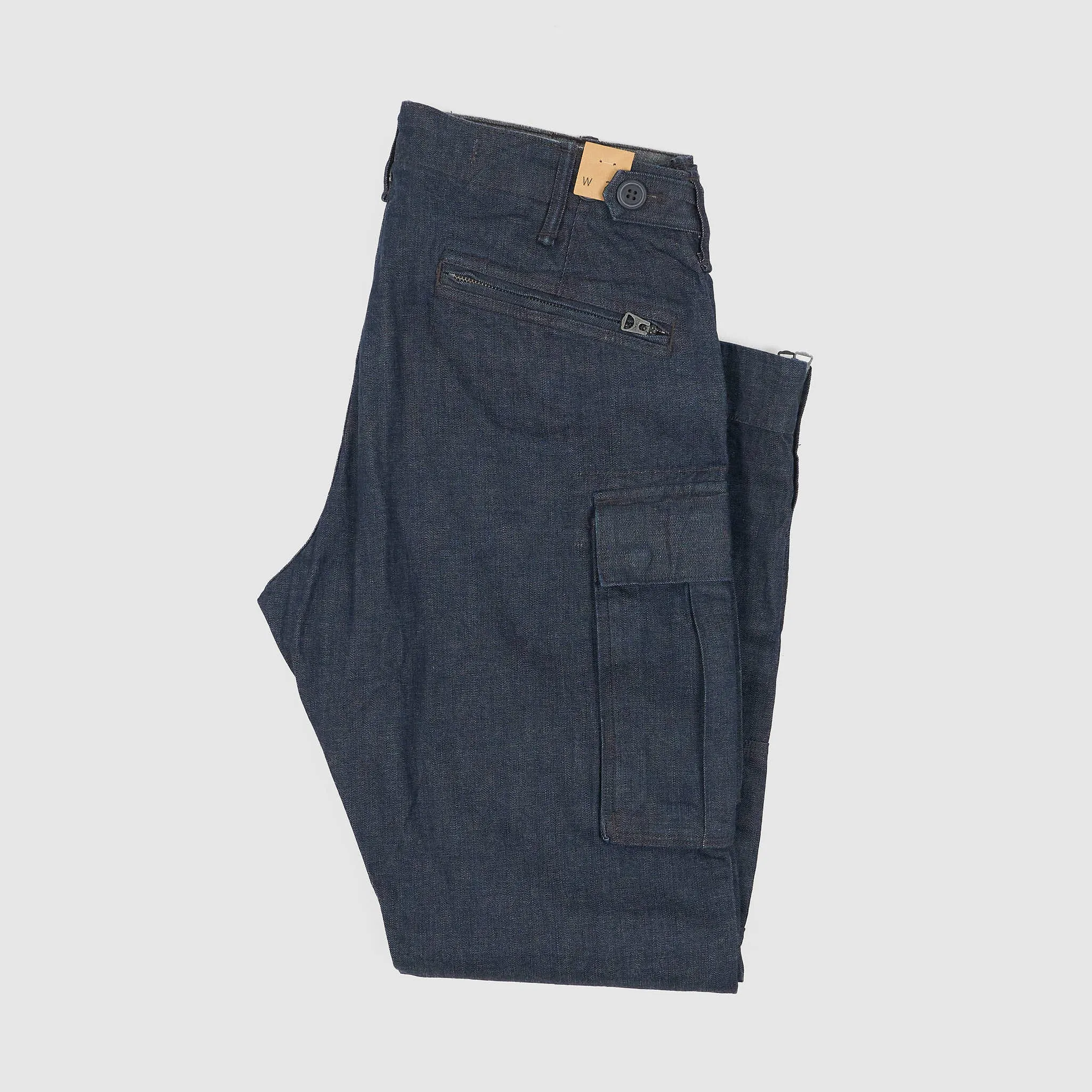 Double RL Ladies Stretch Skinny Indigo Denim Cargo Pants sold by DeeCee style product image thumbnail 3