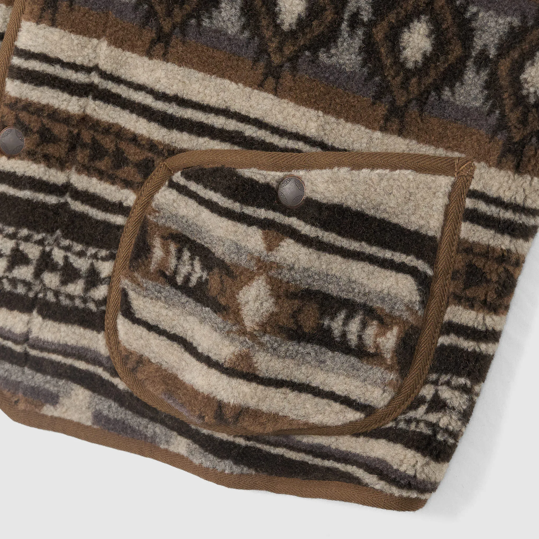 Double RL Jacquard Pile Fleece Vest sold by DeeCee style product image thumbnail 5