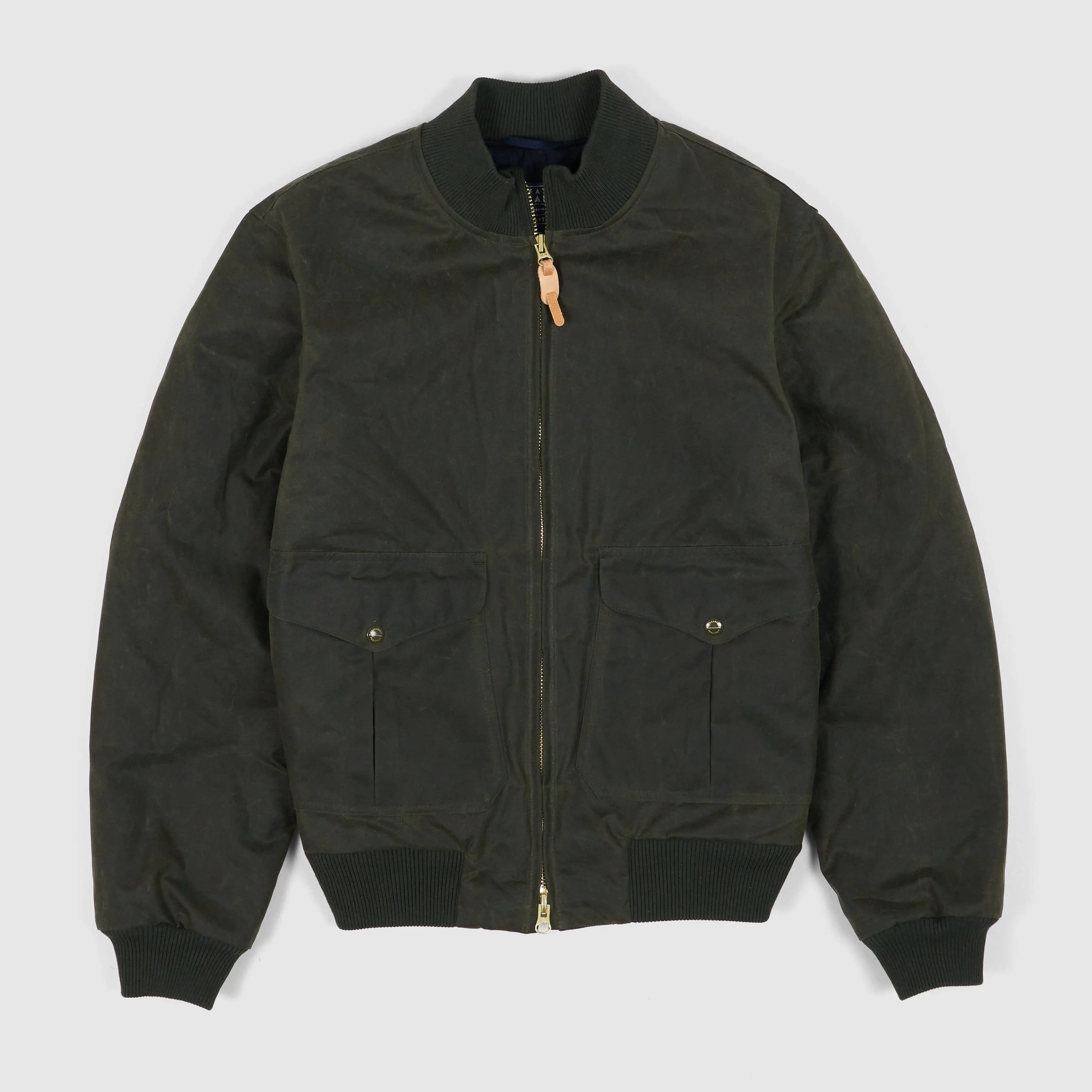 Manifattura Ceccarelli Waxed Bomber Jacket sold by DeeCee style