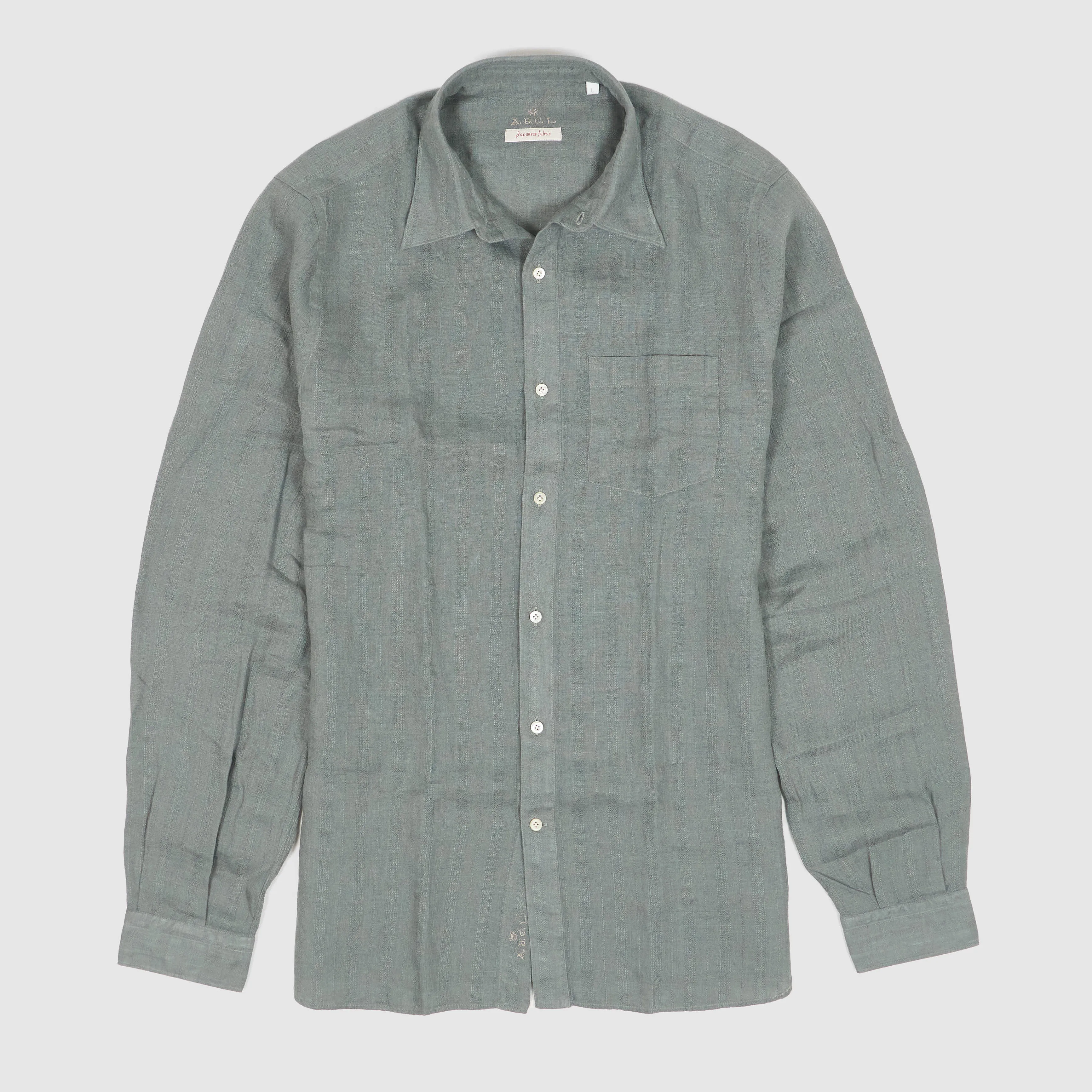A.B.C.L Long Sleeve Studio Linen Woven Pattern Shirt sold by DeeCee style