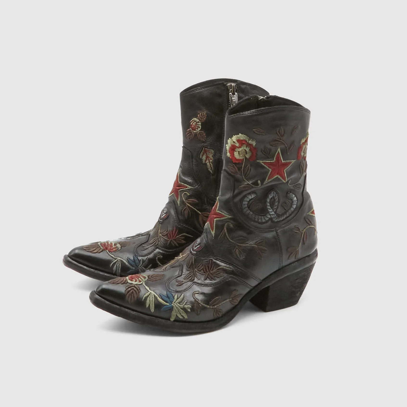 Fauzian Jeunesse Ladies Embroidered Western Ankle Boot sold by DeeCee style product image thumbnail 3