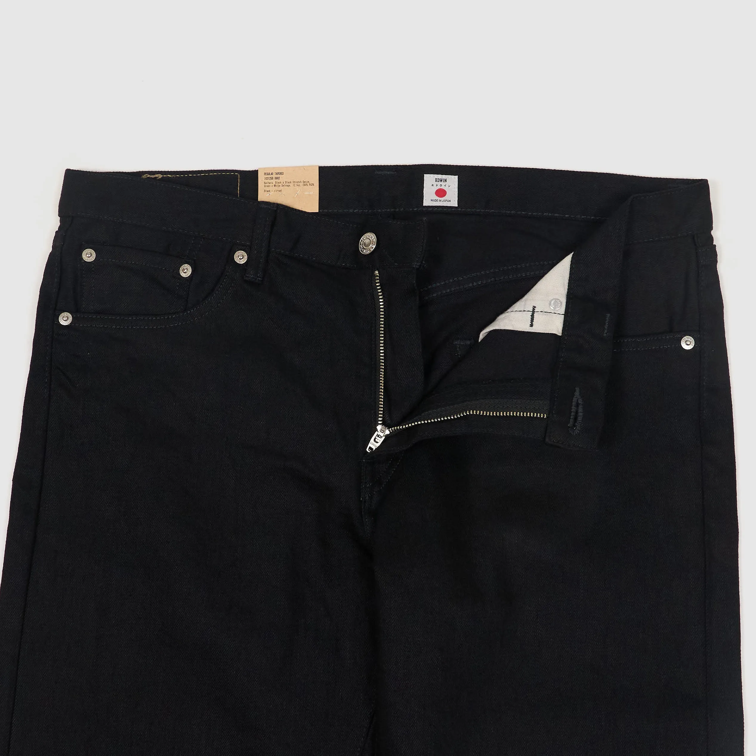 Edwin Regular Tapered Black Kurabo 5-Pocket Jeans sold by DeeCee style product image thumbnail 4