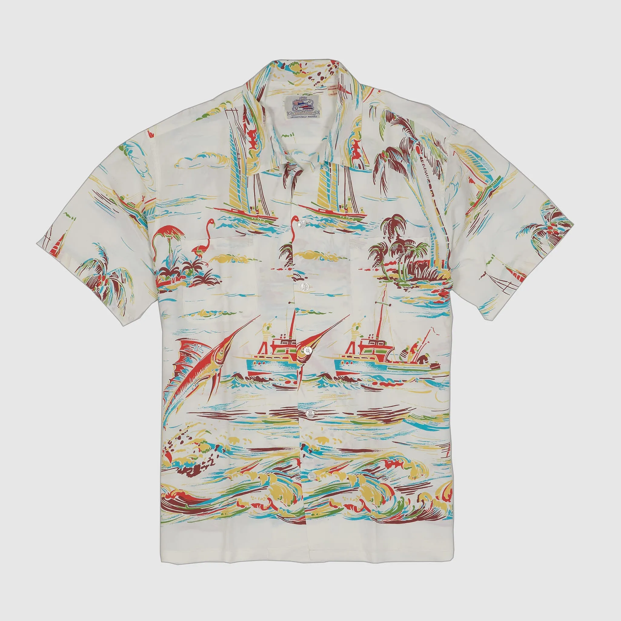 Sun Surf Hawaiian Limited Edition Duke Khanamoku Fishing Boat Short Sleeve Shirt sold by DeeCee style