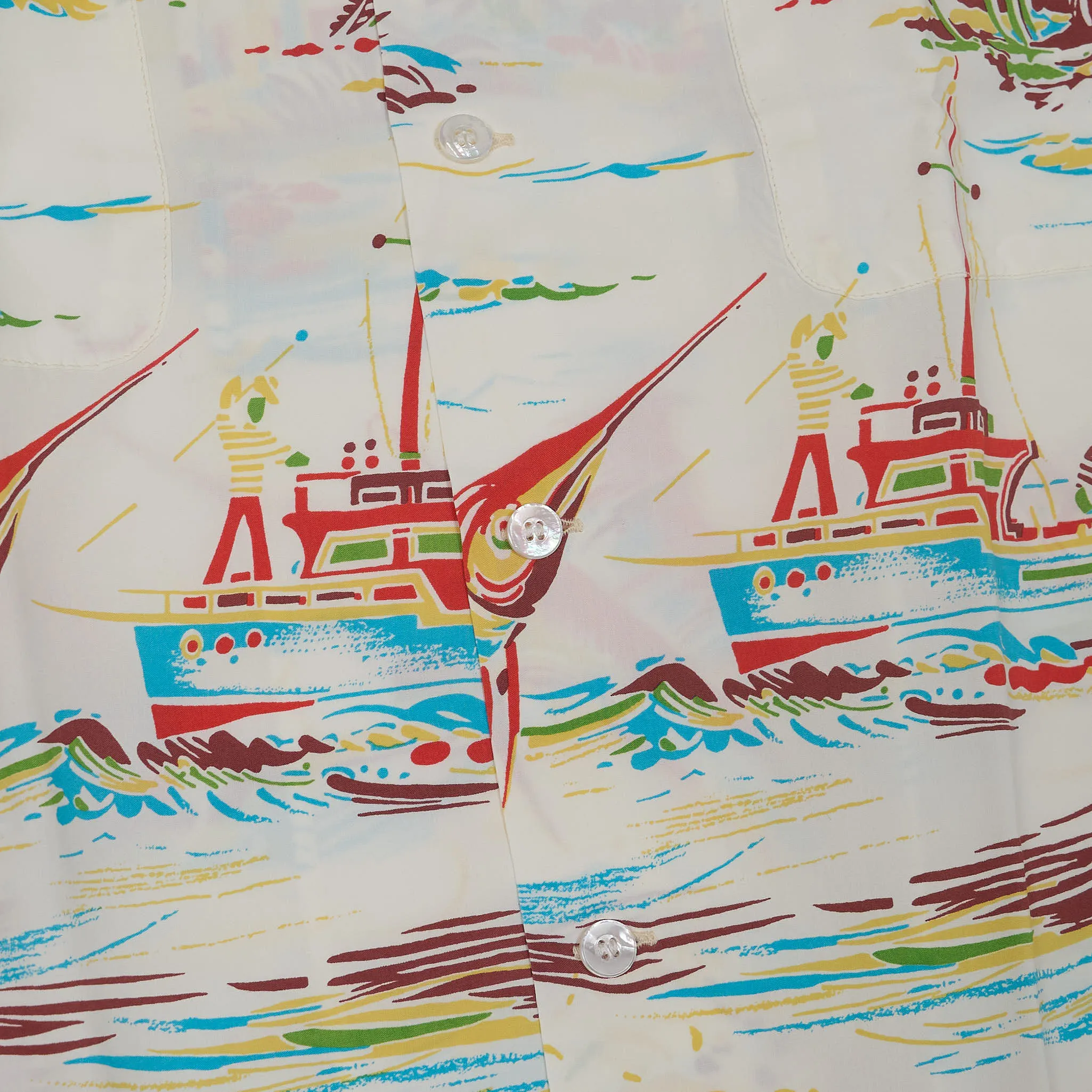 Sun Surf Hawaiian Limited Edition Duke Khanamoku Fishing Boat Short Sleeve Shirt sold by DeeCee style product image thumbnail 4