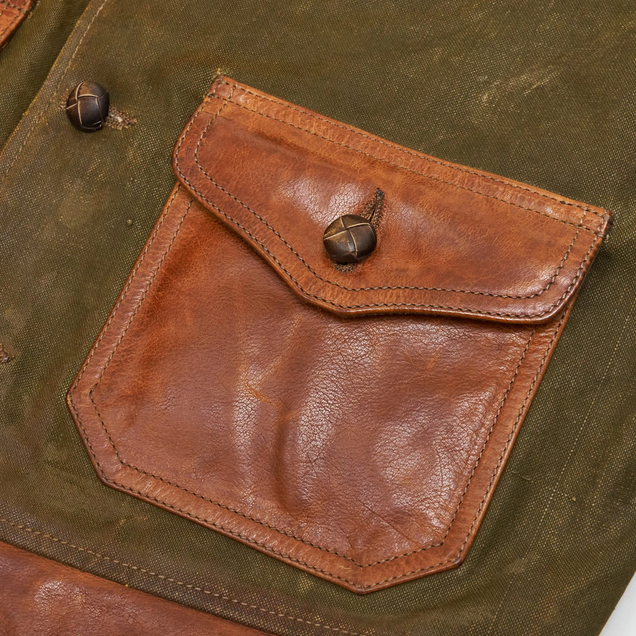 Thedi Leathers Two-Tone Waxed Canvas Jacket sold by DeeCee style product image thumbnail 4