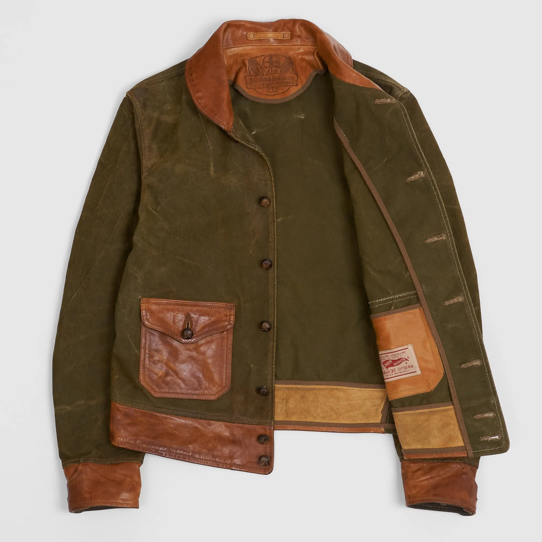 Thedi Leathers Two-Tone Waxed Canvas Jacket sold by DeeCee style product image thumbnail 2