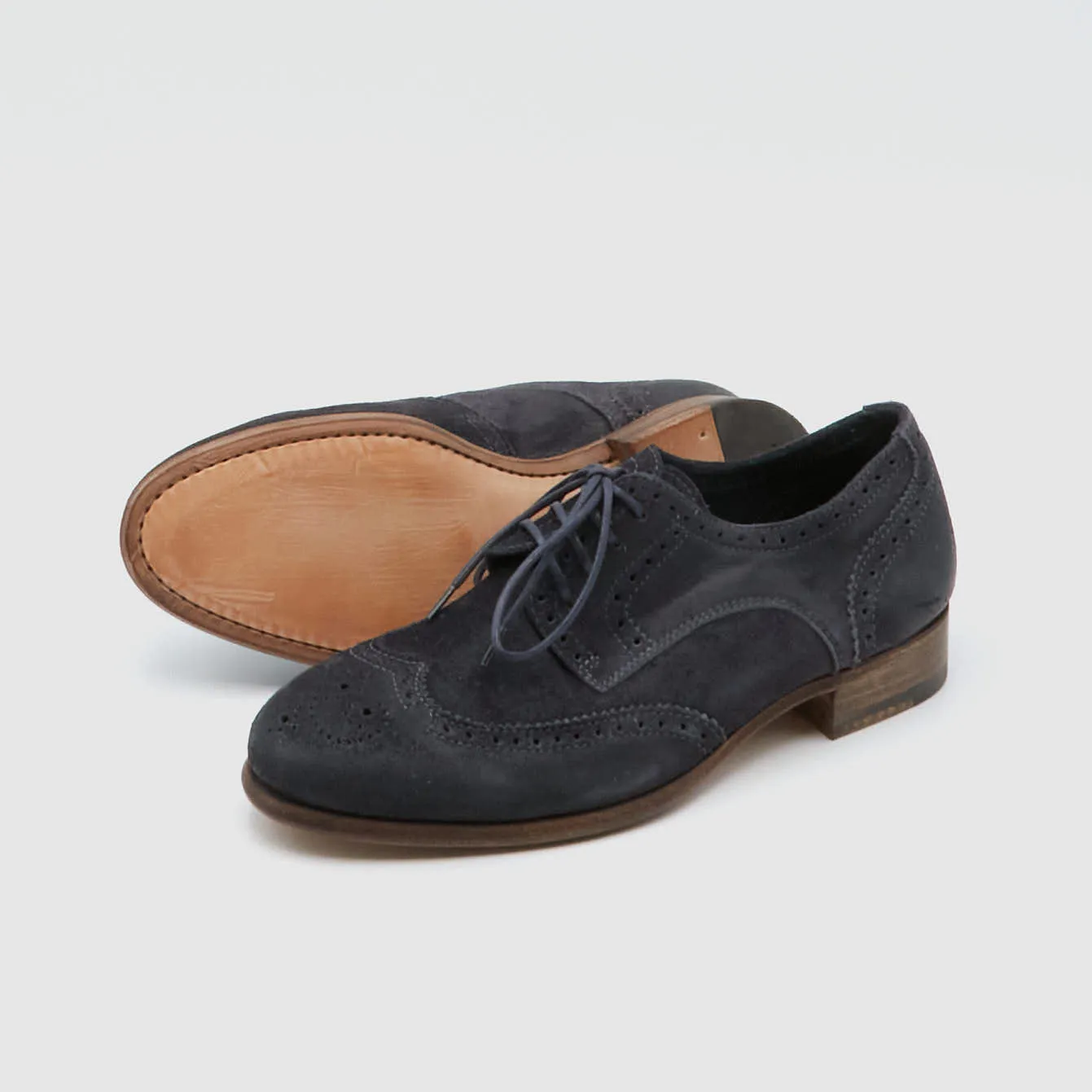 n.d.c. made by hand Ladies Suede Brogues Shoes sold by DeeCee style product image thumbnail 2