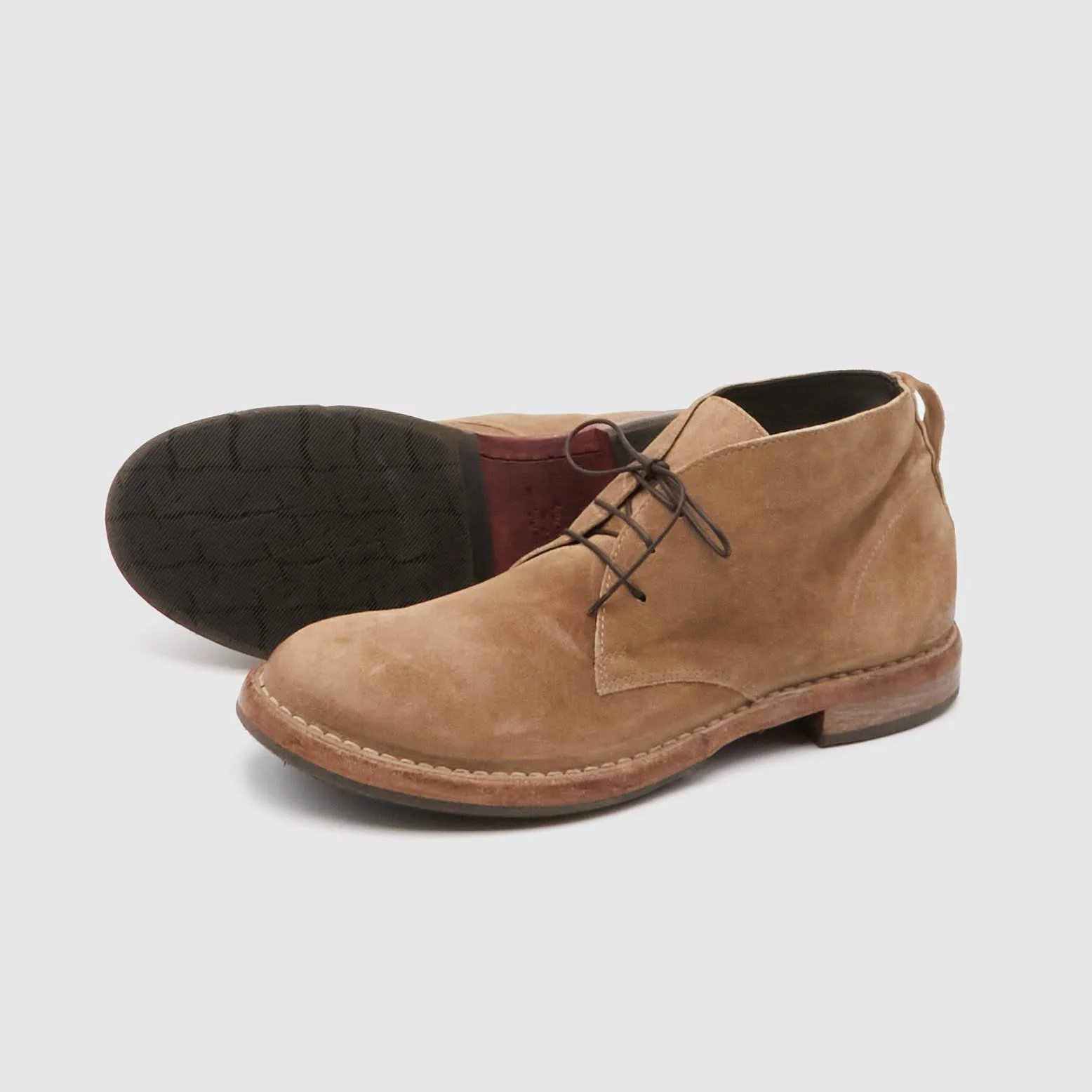 Moma Mens Vintage Treated Leather Chukka Boots sold by DeeCee style product image thumbnail 2