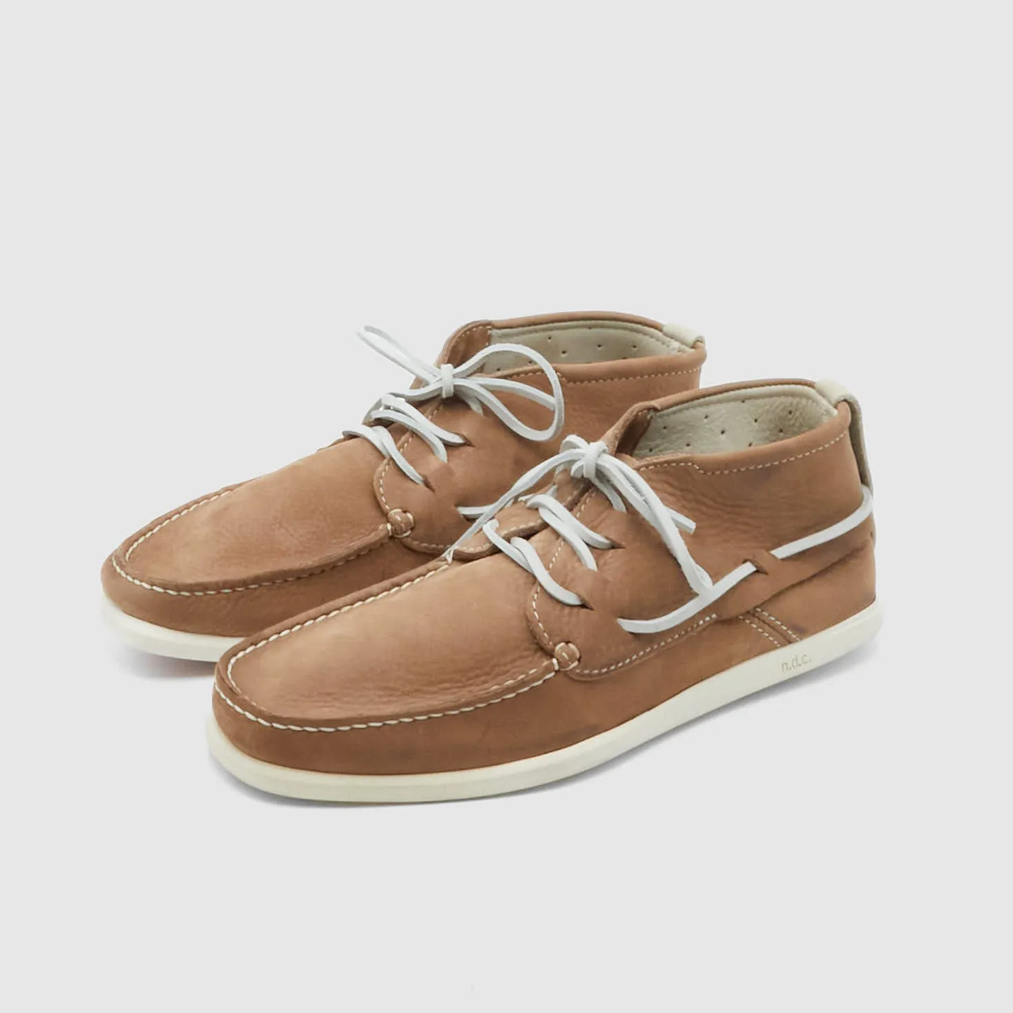 n.d.c. made by hand Alithia High Nubuk Boat Shoes sold by DeeCee style