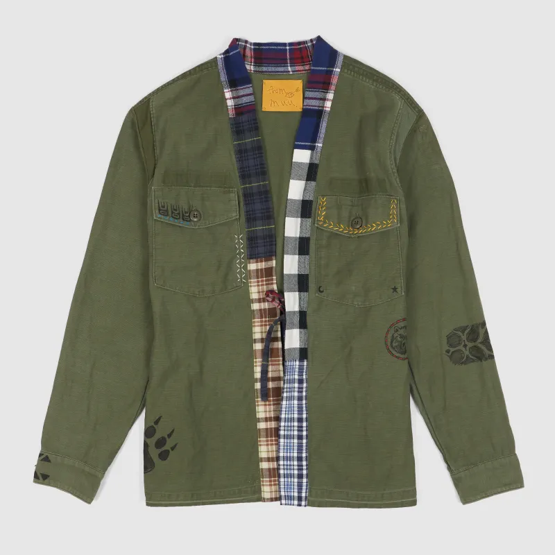 From Muu Army RE- Make Overshirt Kabu Haori Kimono sold by DeeCee style