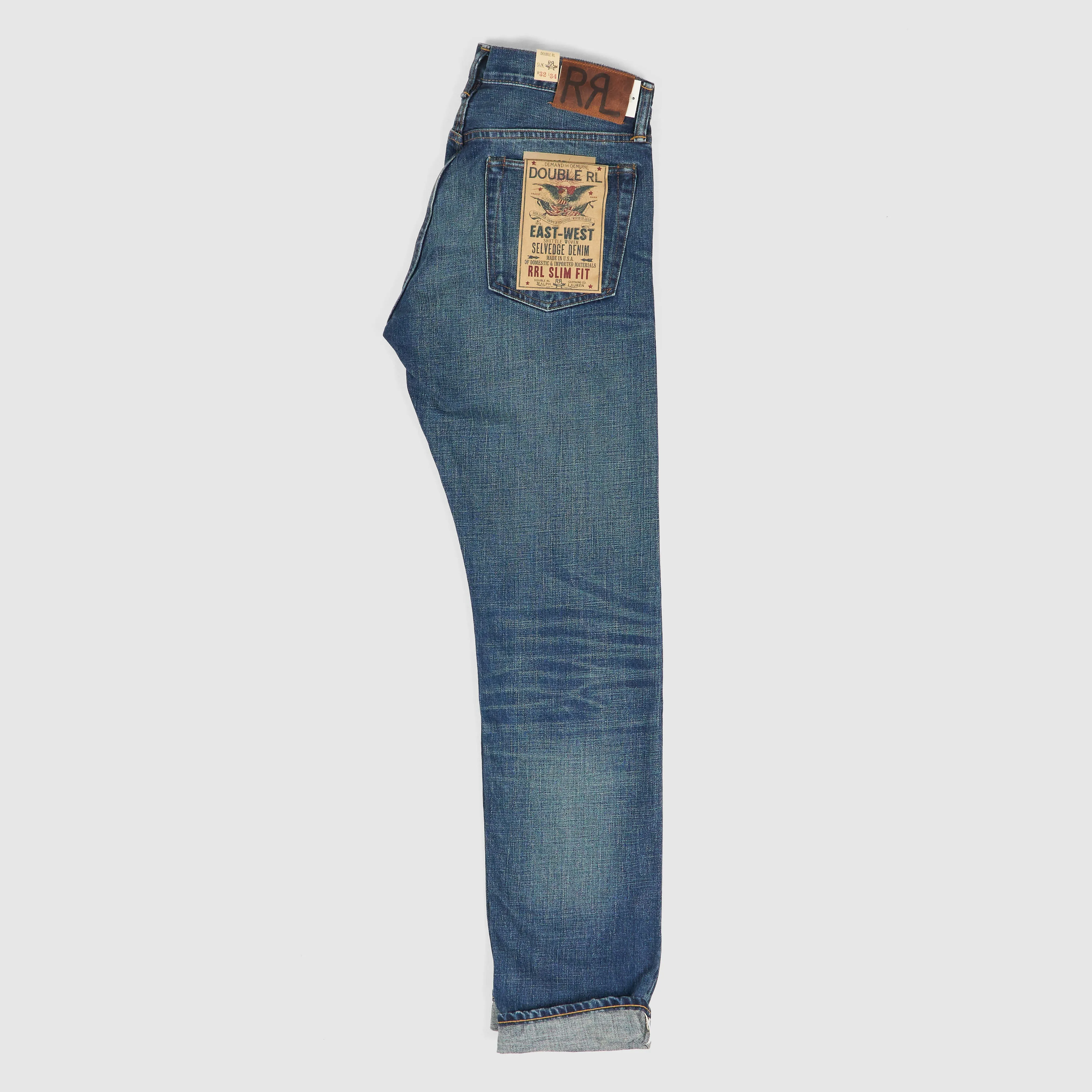 Double RL East West 5-Pocket Denim Slim Selvage Jeans sold by DeeCee style product image thumbnail 3