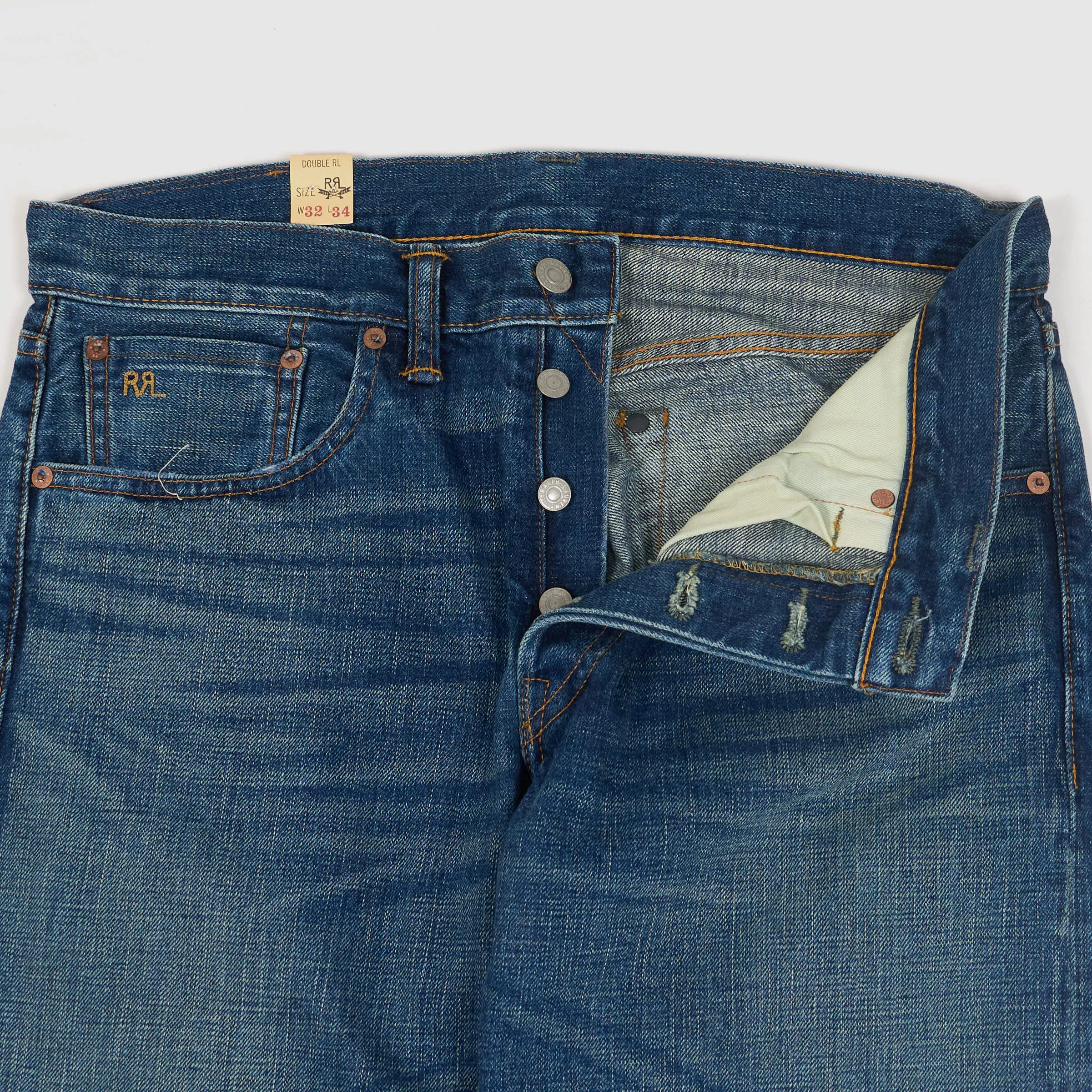 Double RL East West 5-Pocket Denim Slim Selvage Jeans sold by DeeCee style product image thumbnail 4