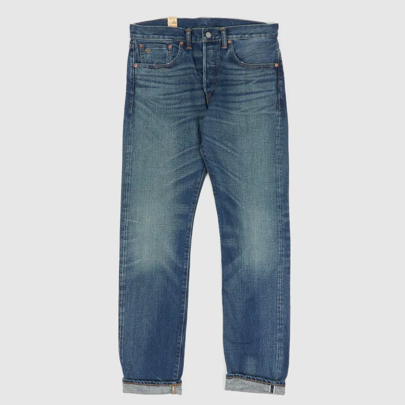 Double RL East West 5-Pocket Denim Slim Selvage Jeans sold by DeeCee style
