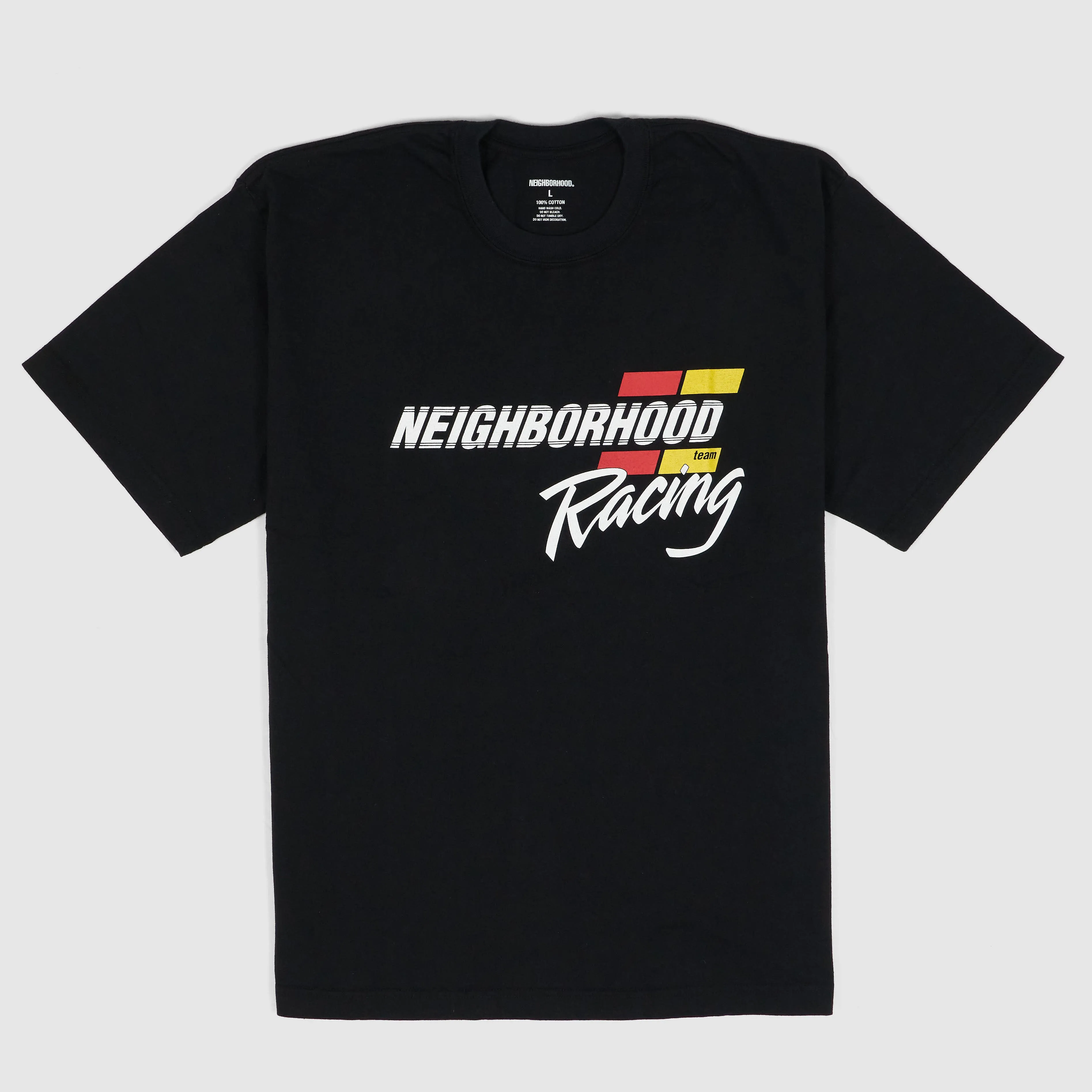 Neighborhood Short Sleeve Racing Printed Crew Neck Short Sleeve T-Shirt sold by DeeCee style