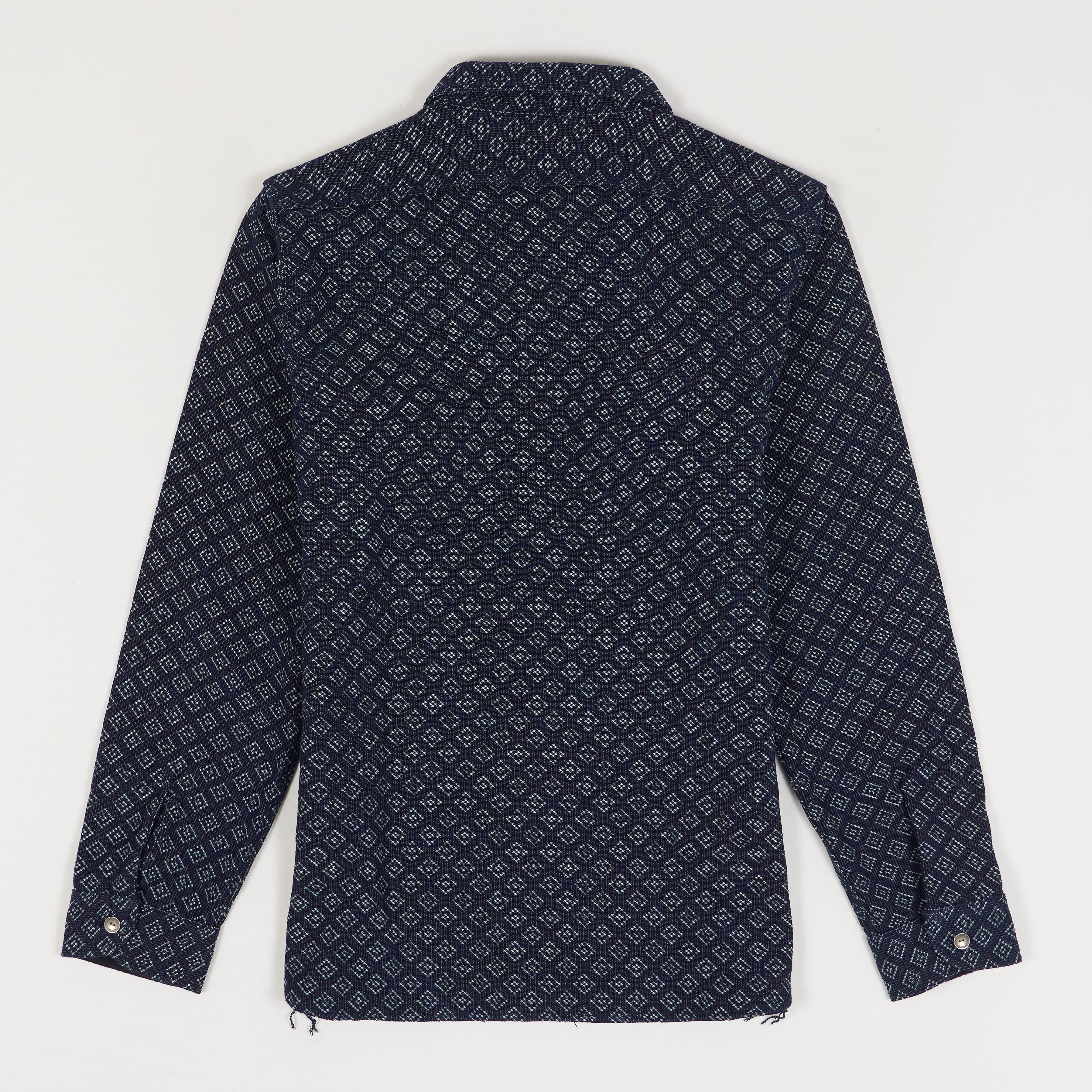 Samurai Jeans Sashiko Diamond Stitch Long Sleeve Shirt UNISEX sold by DeeCee style product image thumbnail 2