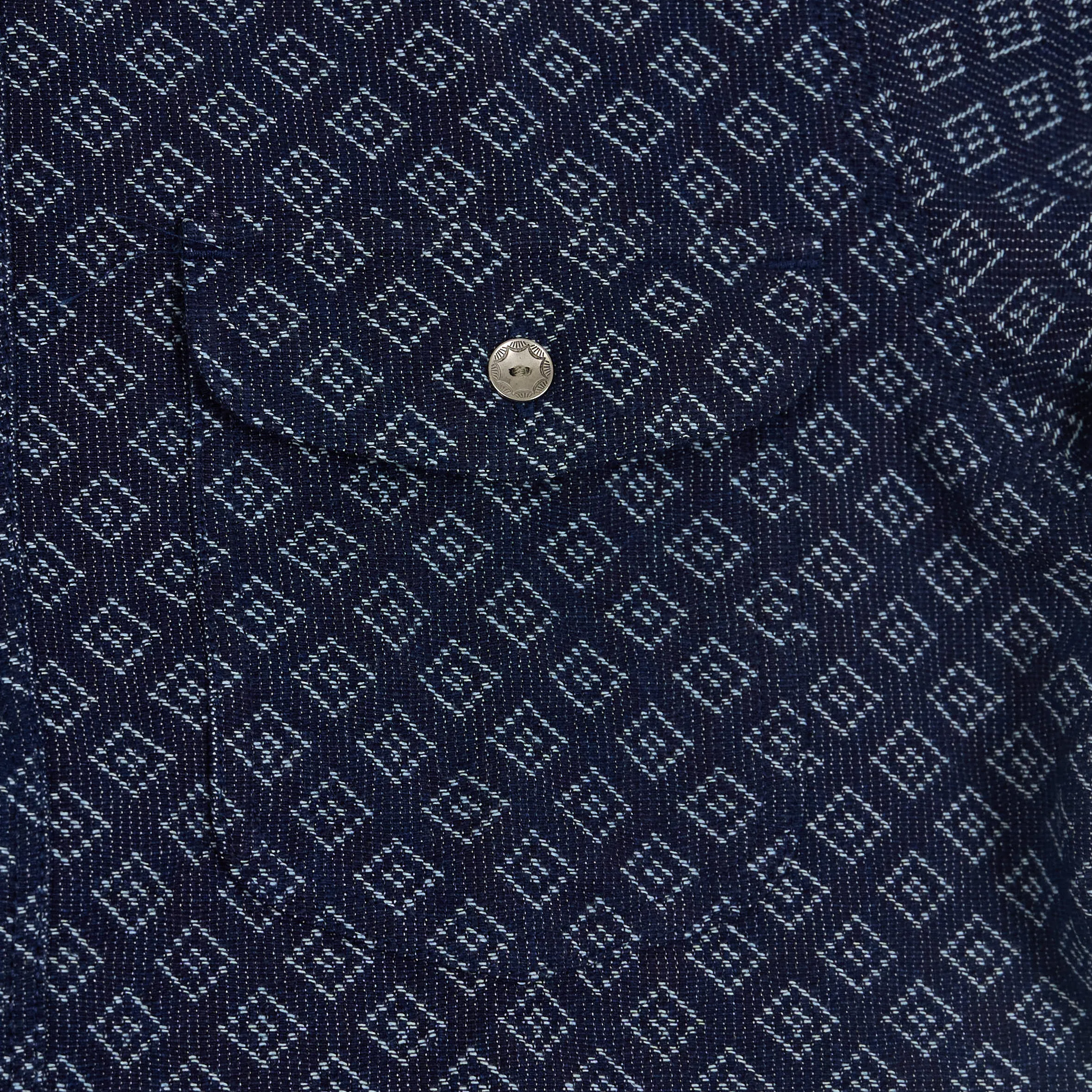 Samurai Jeans Sashiko Diamond Stitch Long Sleeve Shirt UNISEX sold by DeeCee style product image thumbnail 5