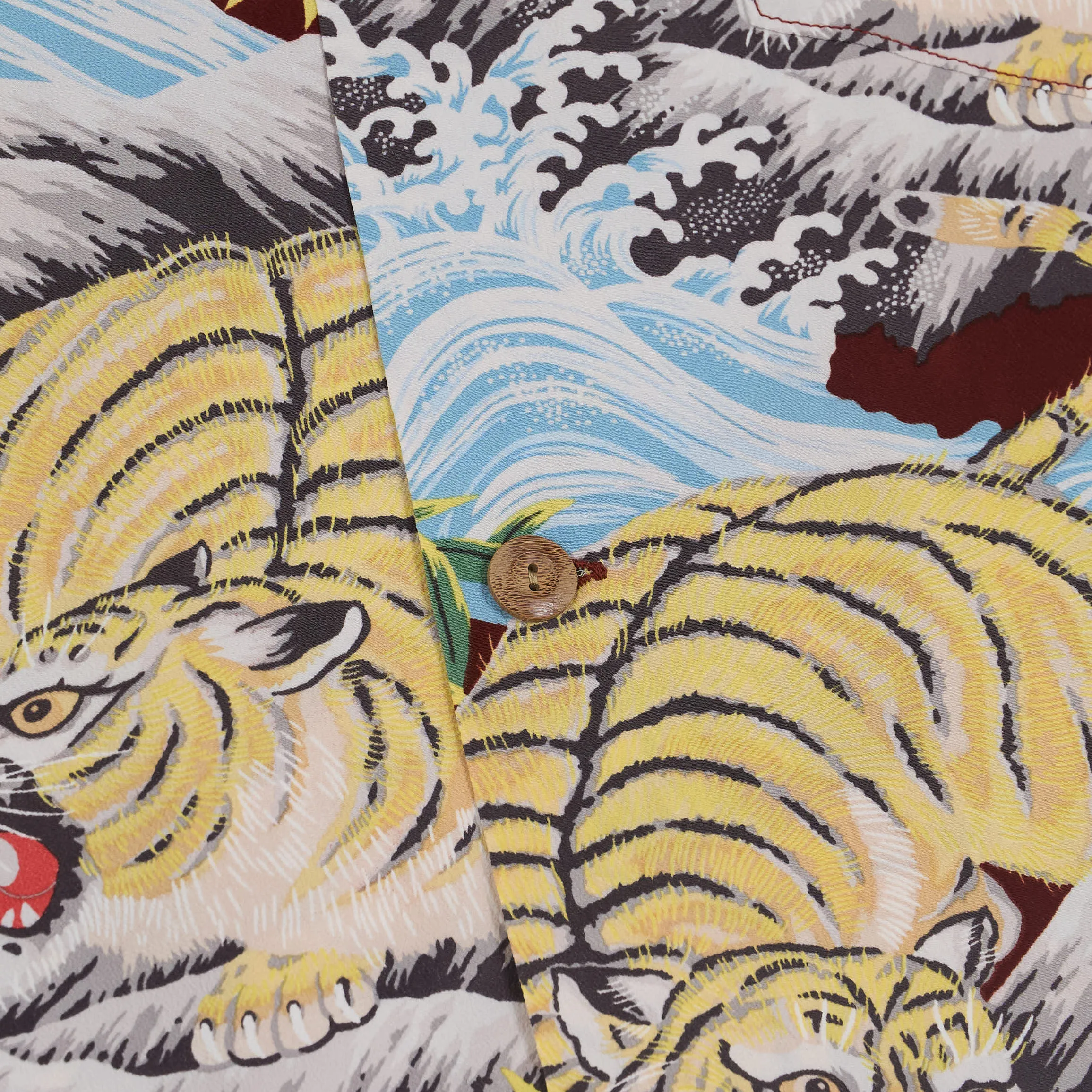 Sun Surf Short Sleeve Hawaiian Fighting Tiger Shirt sold by DeeCee style product image thumbnail 5