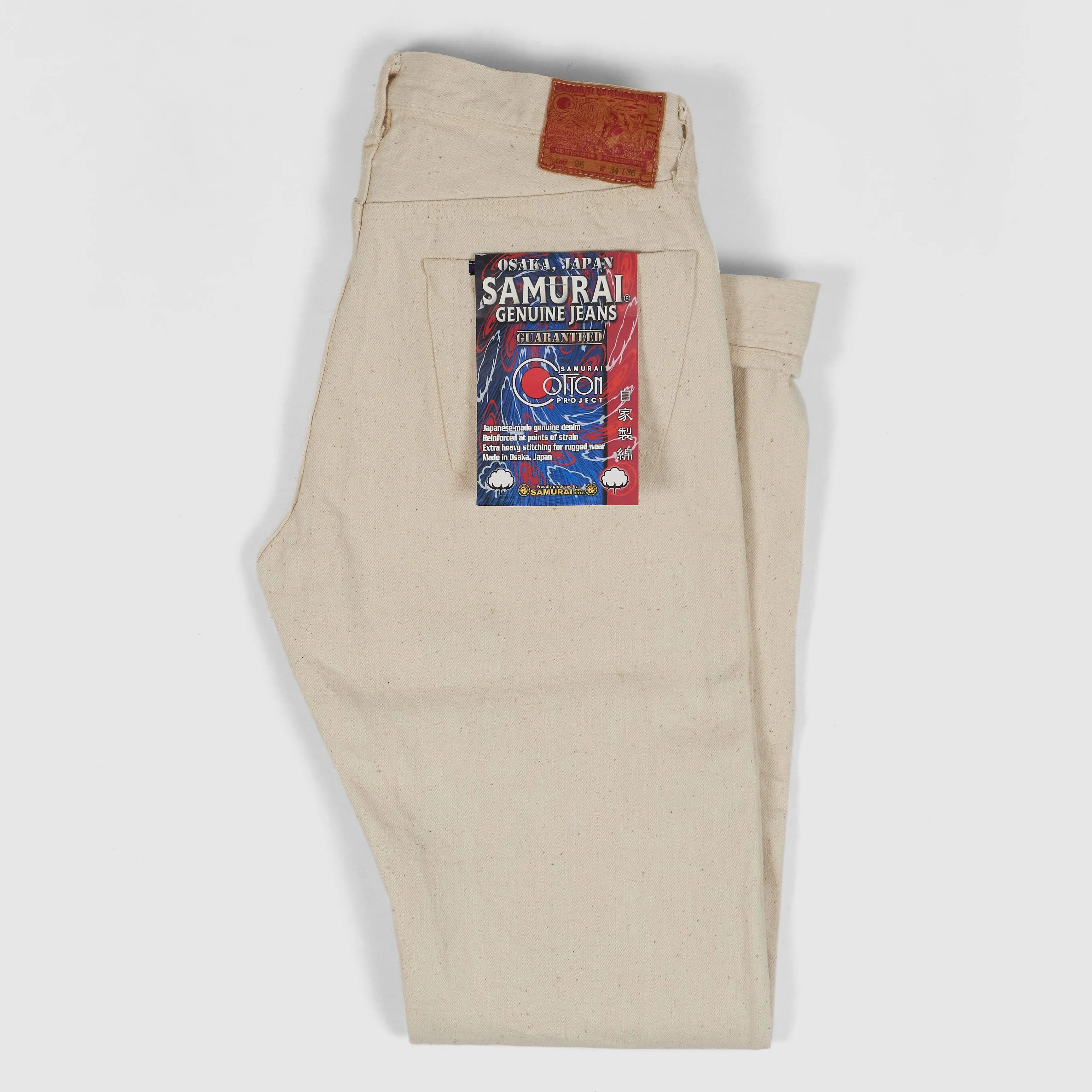 Samurai Jeans 5P Selvage Natural Denim "S710SC-KI" Cotton Project 18oz sold by DeeCee style product image thumbnail 2