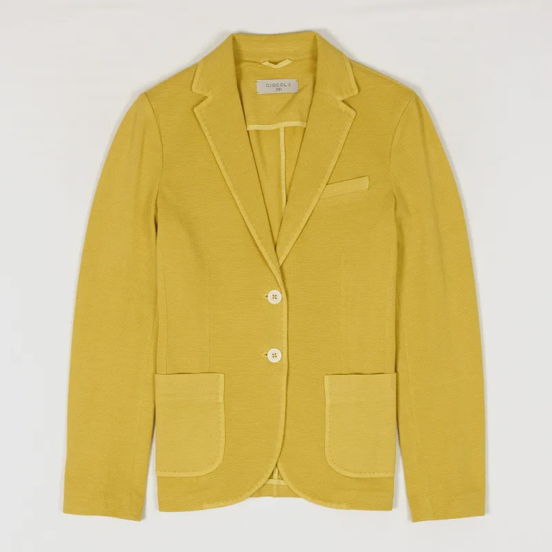 Circolo 1901 Ladies 2-Button Cotton Jersey Blazer sold by DeeCee style