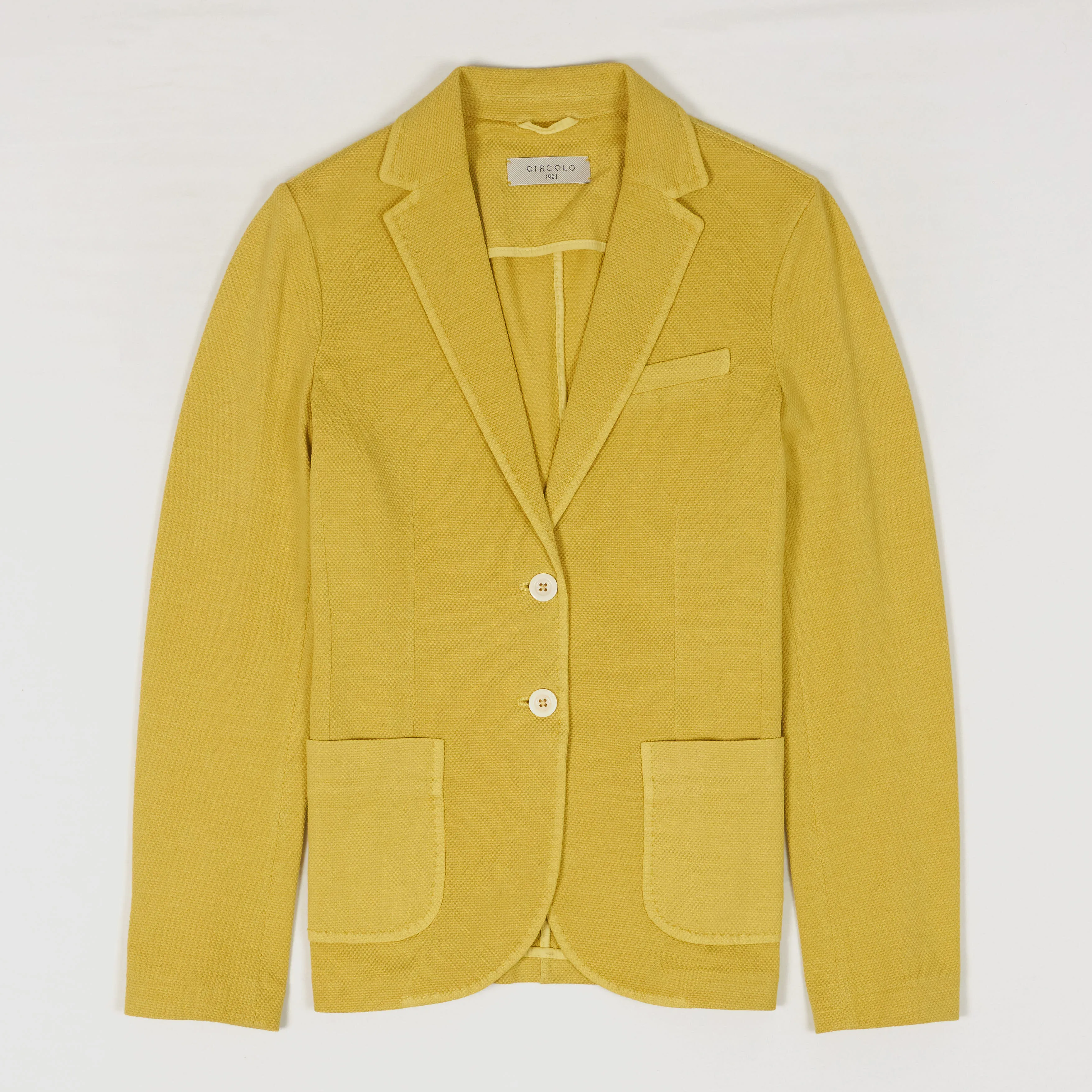 Circolo 1901 Ladies 2-Button Cotton Jersey Blazer sold by DeeCee style