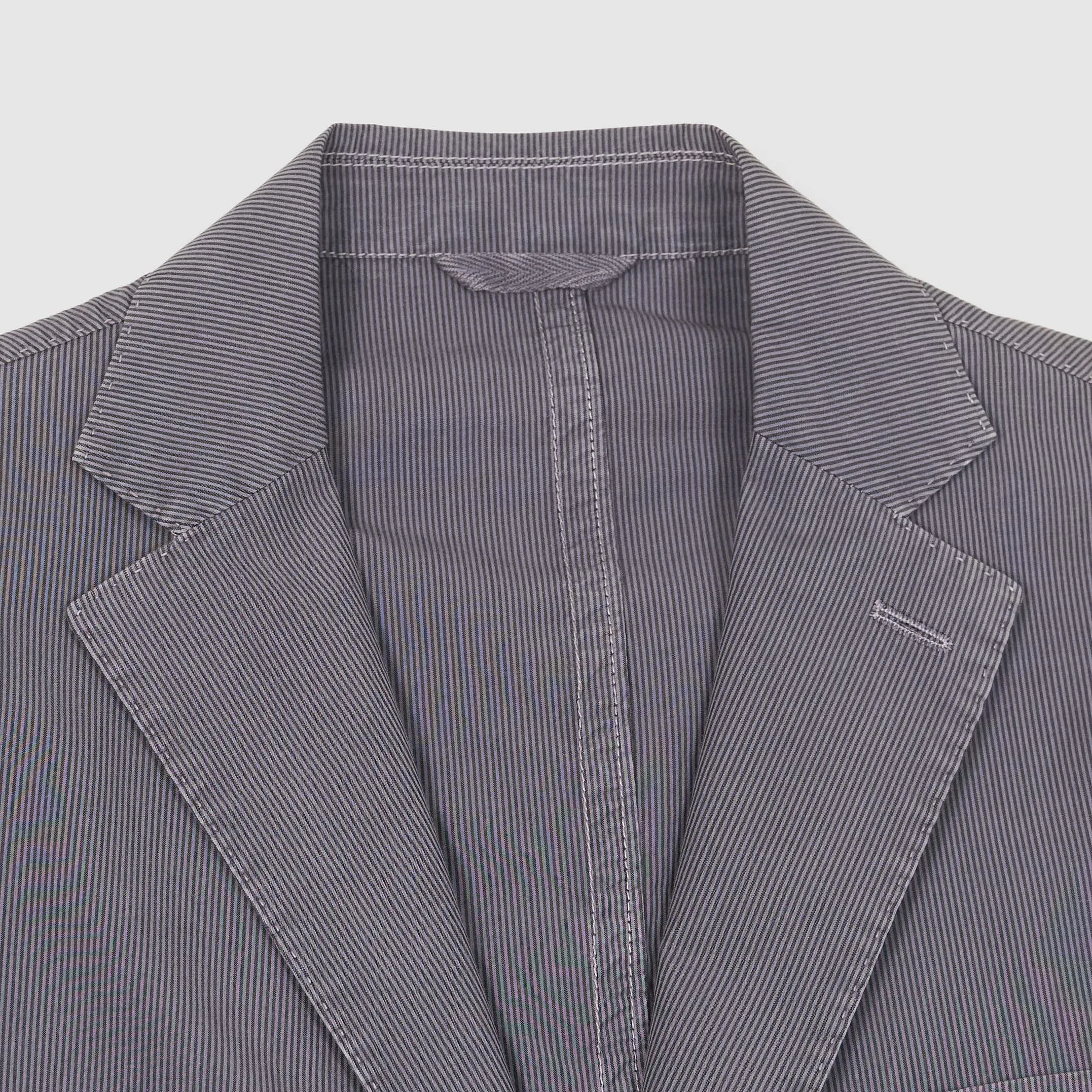C.P. Company 3 Button Lightweight Striped Cotton Blazer sold by DeeCee style product image thumbnail 4