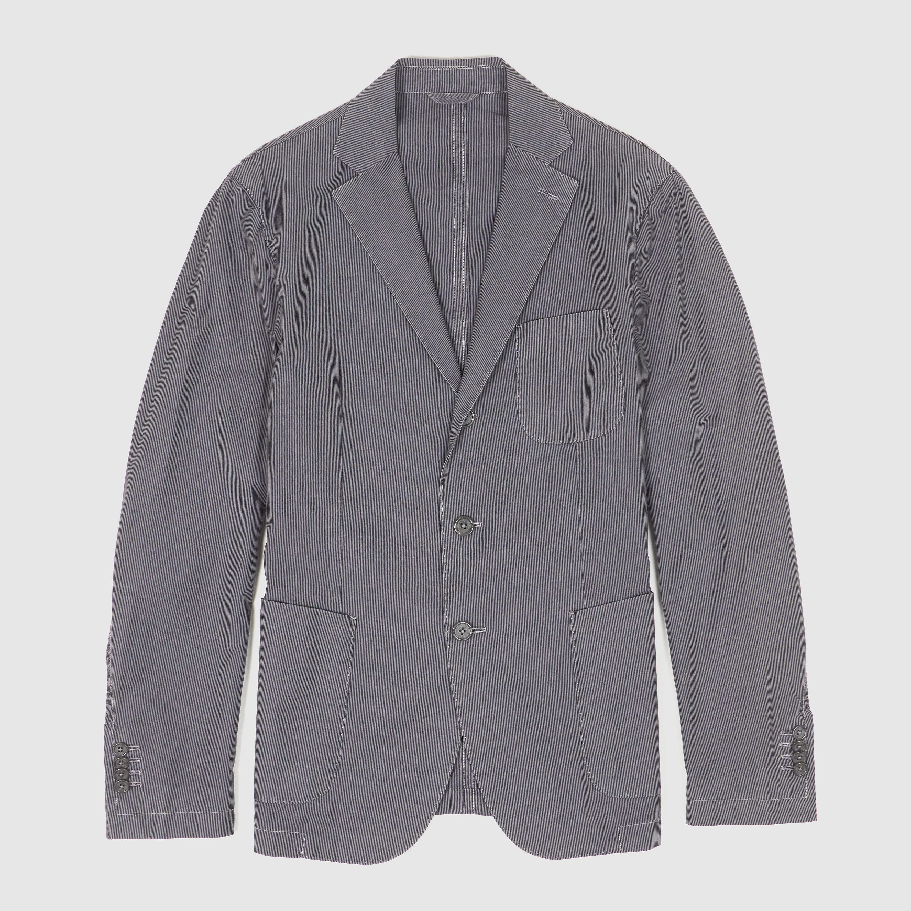 C.P. Company 3 Button Lightweight Striped Cotton Blazer sold by DeeCee style