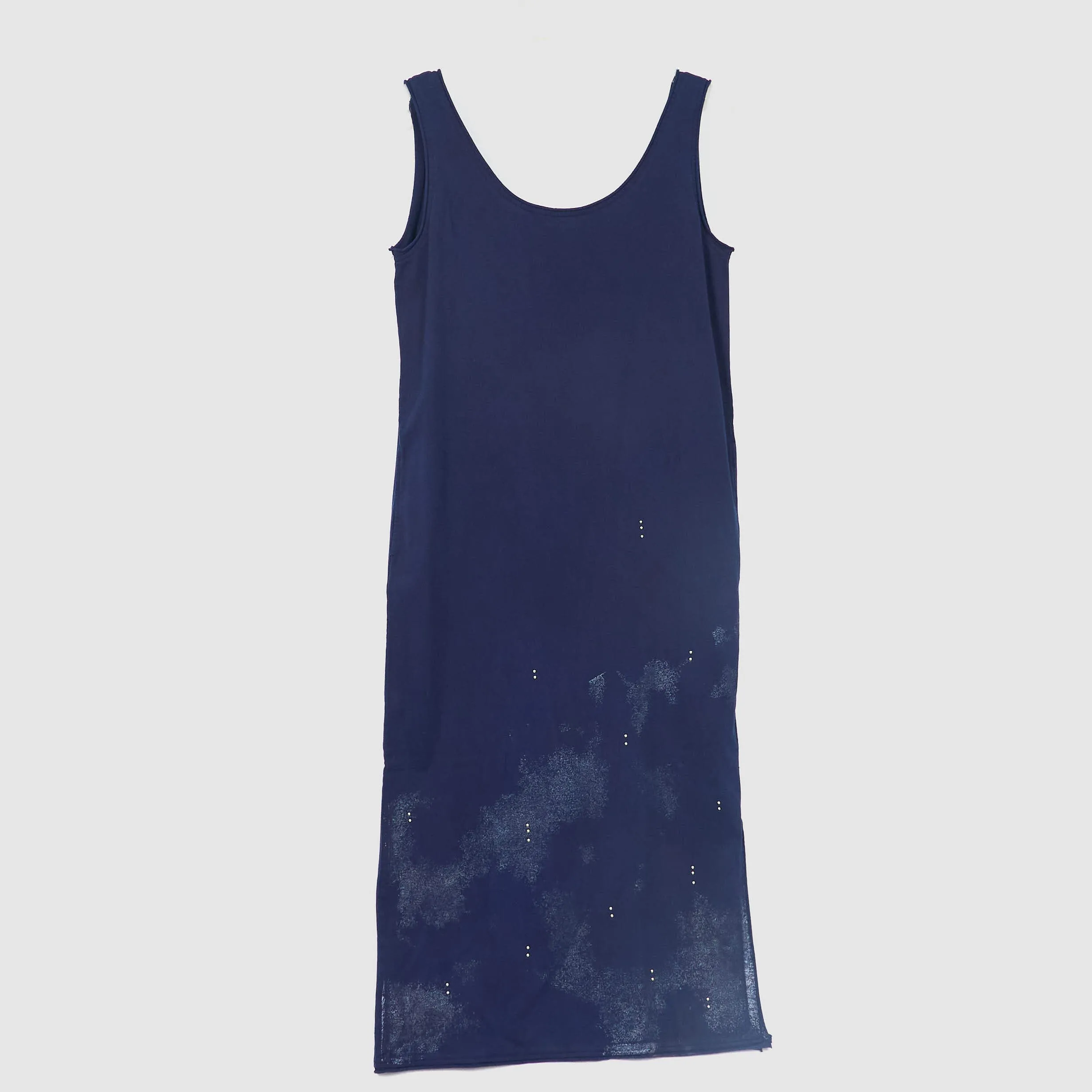 Blue Blue Japan Ladies Jersey Foil Printed Hand Dyed Dress sold by DeeCee style