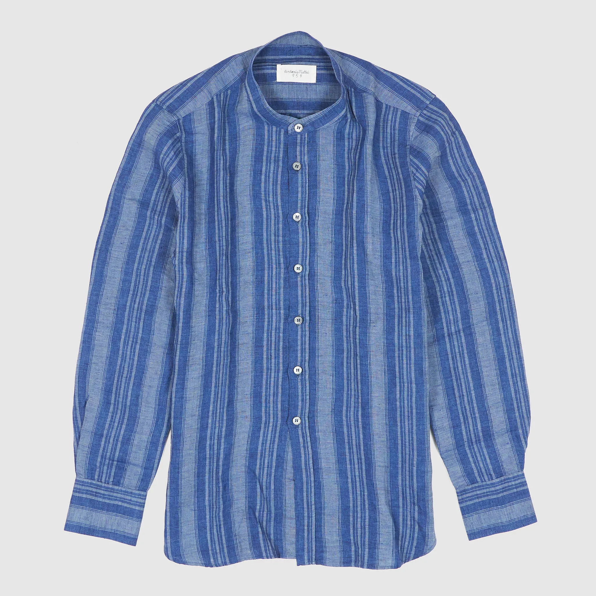Tintoria Mattei Ladies Long Sleeve Mattei Striped Shirt sold by DeeCee style