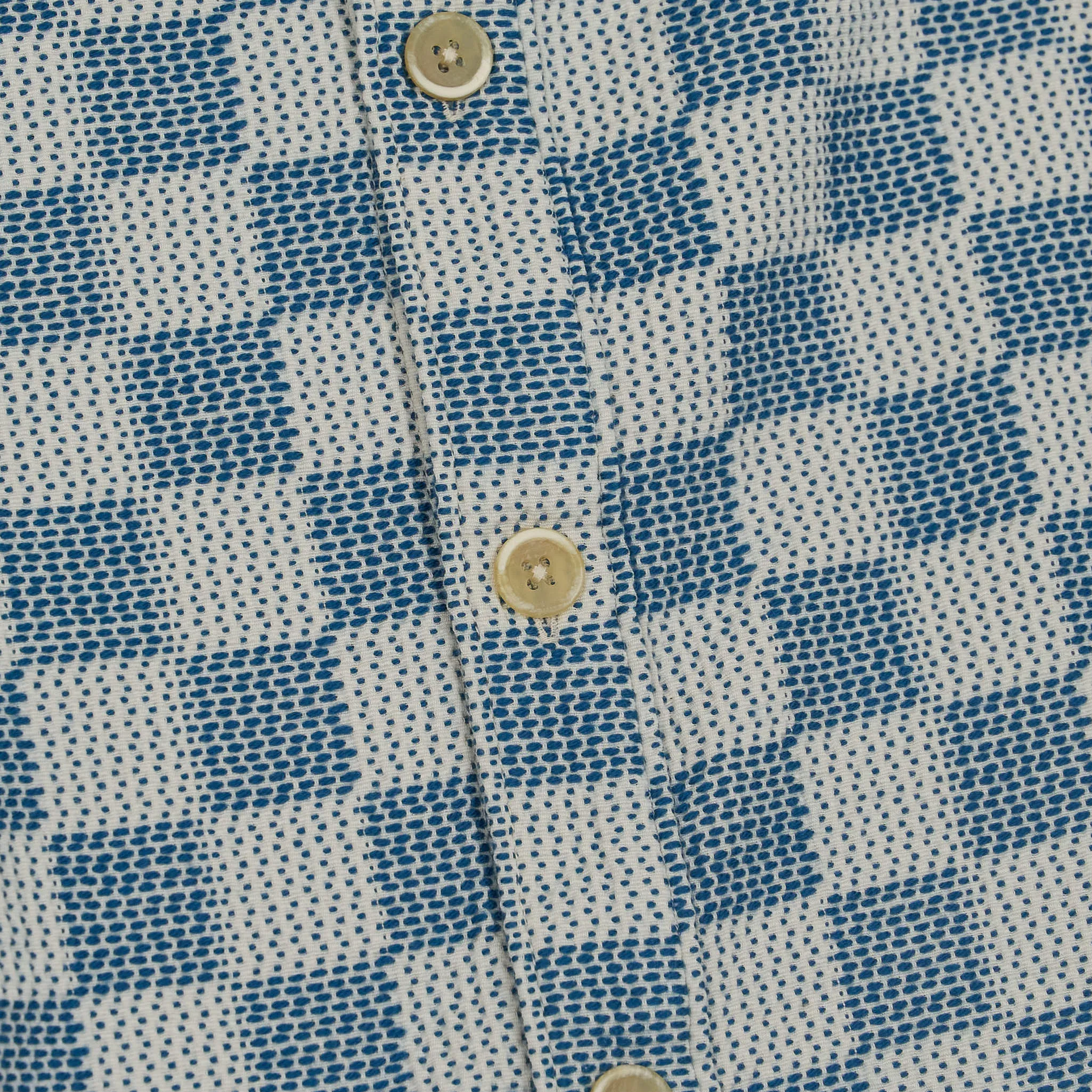 KRM Short Sleeve Sashiko Indigo Camp Shirt sold by DeeCee style product image thumbnail 4