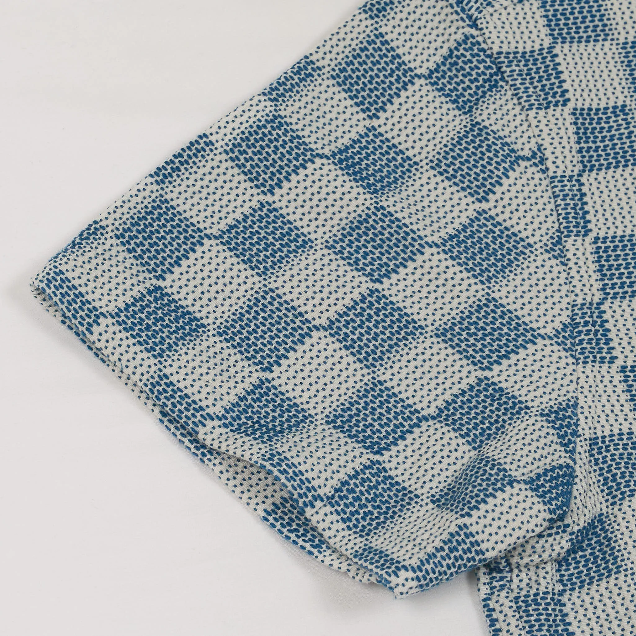 KRM Short Sleeve Sashiko Indigo Camp Shirt sold by DeeCee style product image thumbnail 5