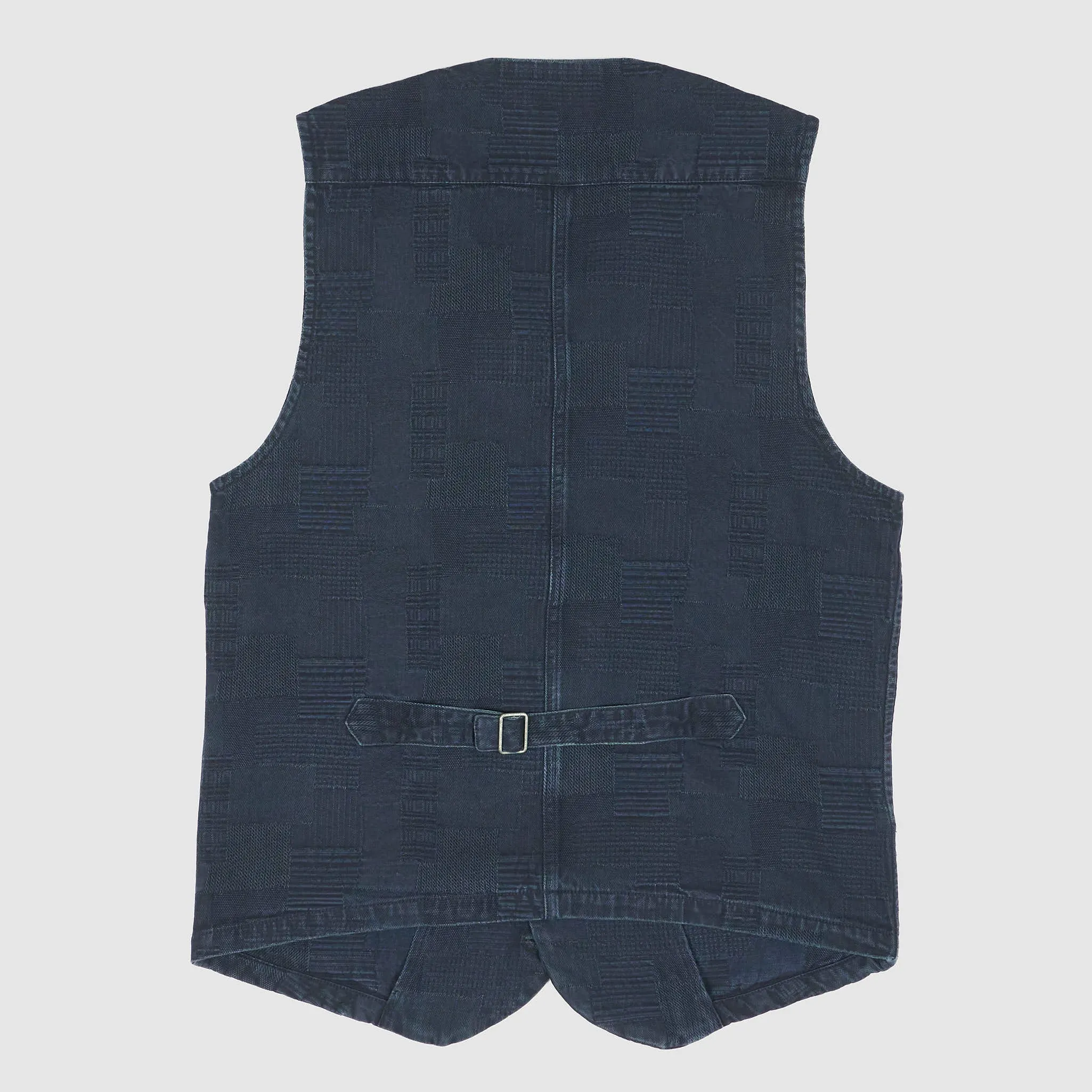 KRM Jacquard Woven Plaid Pattern vest sold by DeeCee style product image thumbnail 2