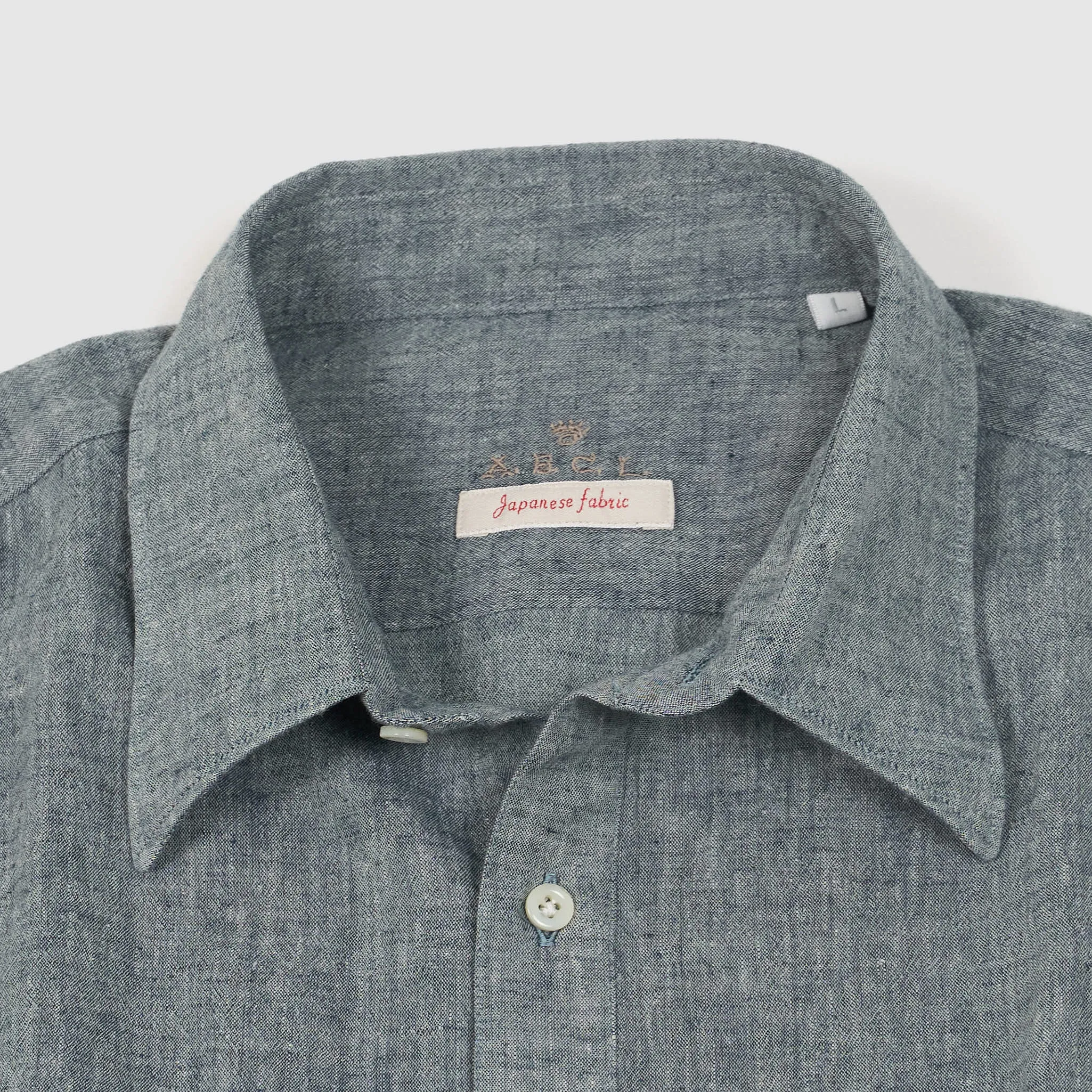 A.B.C.L Long Sleeve Linen Cotton Pocket Shirt sold by DeeCee style product image thumbnail 3