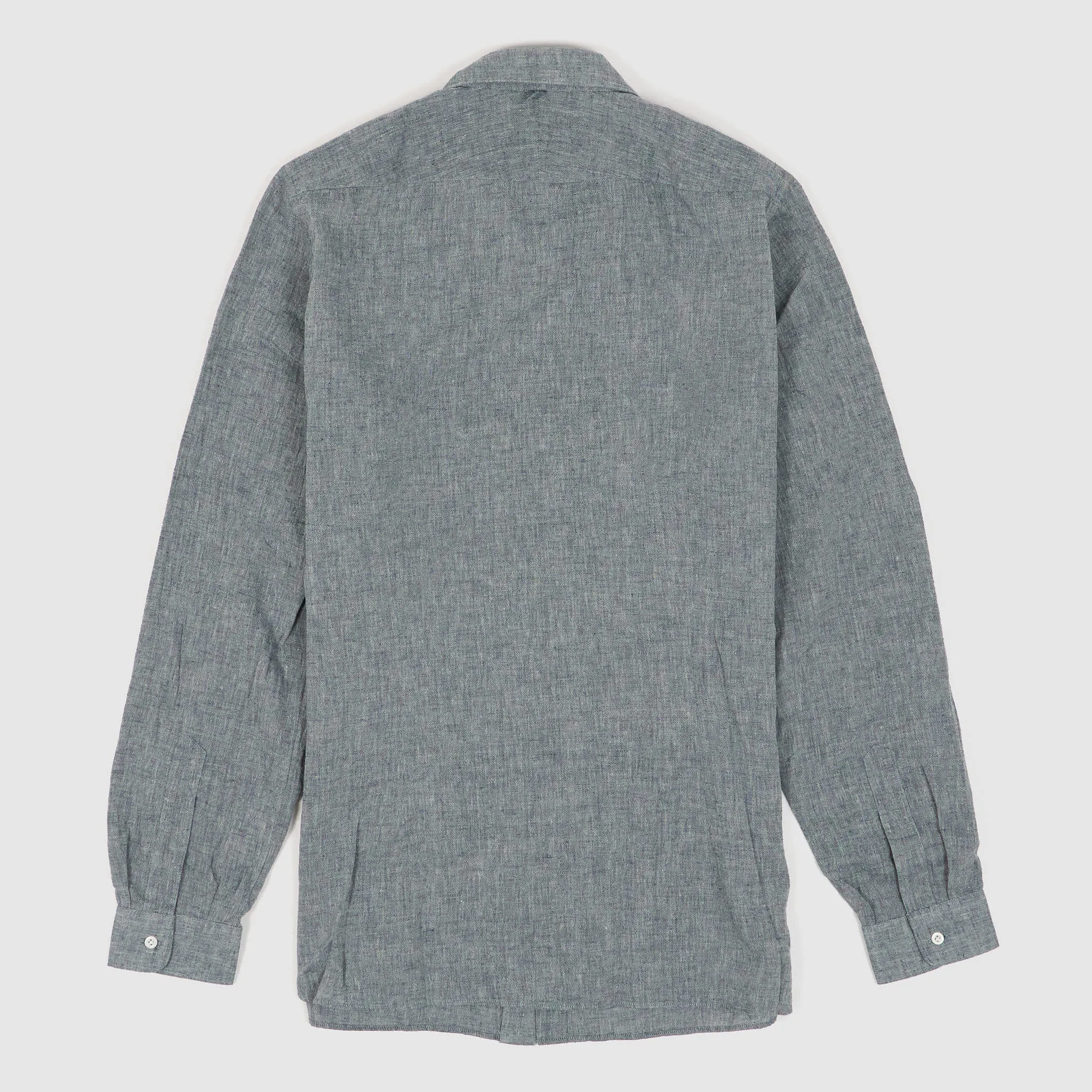 A.B.C.L Long Sleeve Linen Cotton Pocket Shirt sold by DeeCee style product image thumbnail 2