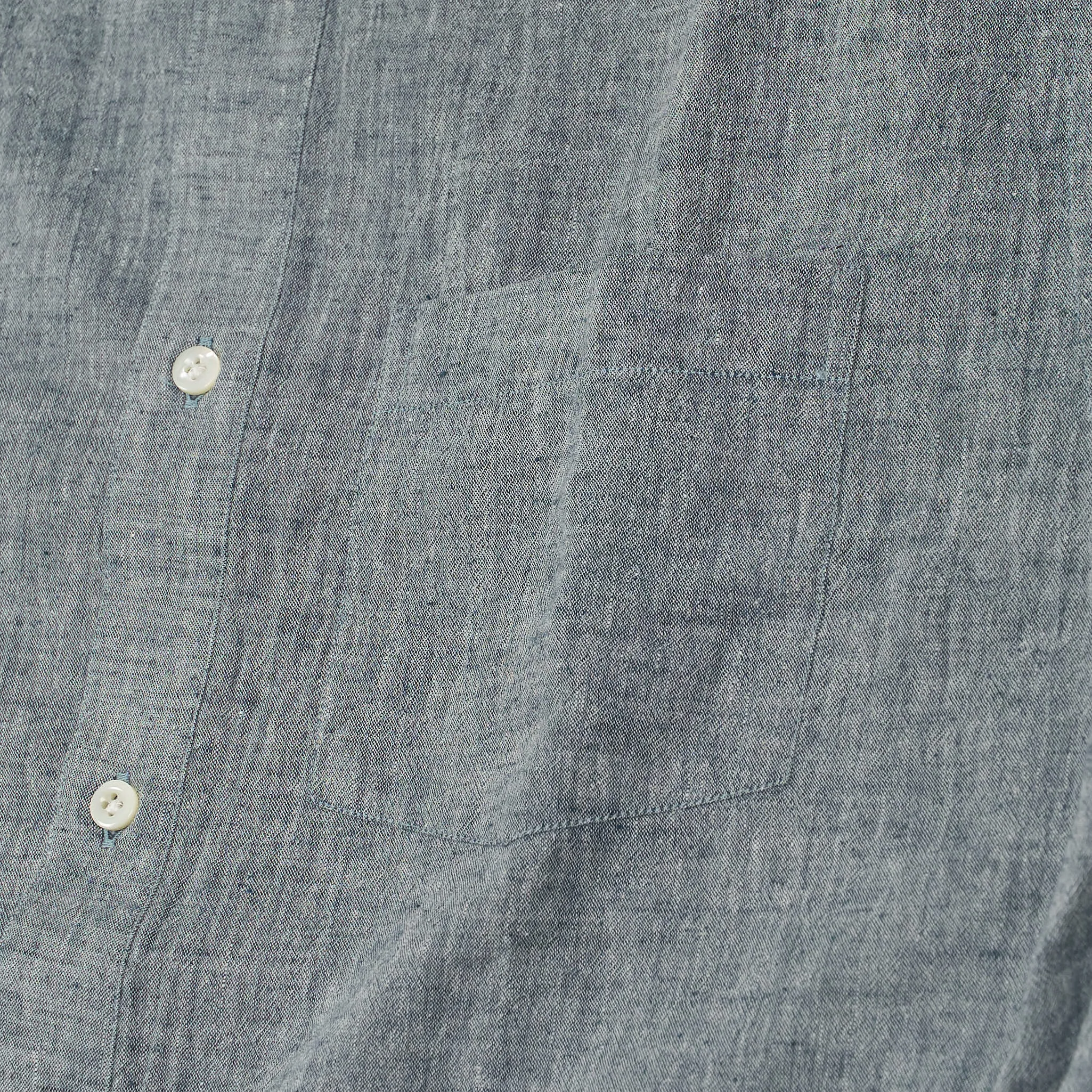 A.B.C.L Long Sleeve Linen Cotton Pocket Shirt sold by DeeCee style product image thumbnail 5