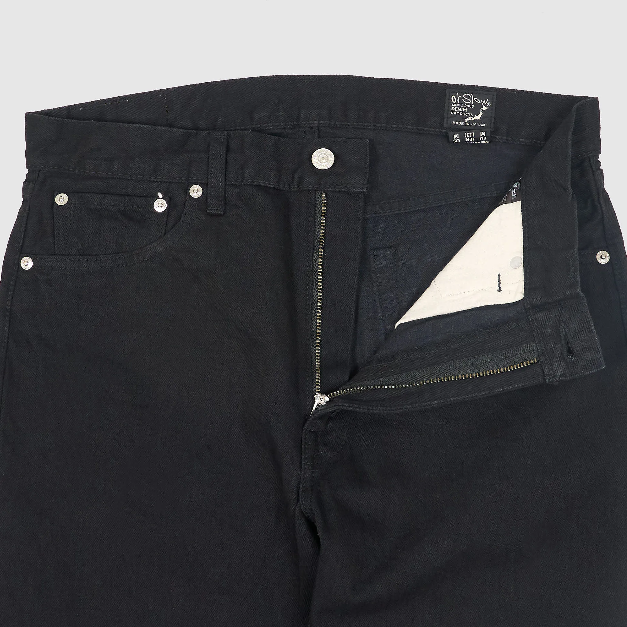 OrSlow 5- Pocket 107 Black Denim Slim Fit Jeans sold by DeeCee style product image thumbnail 4
