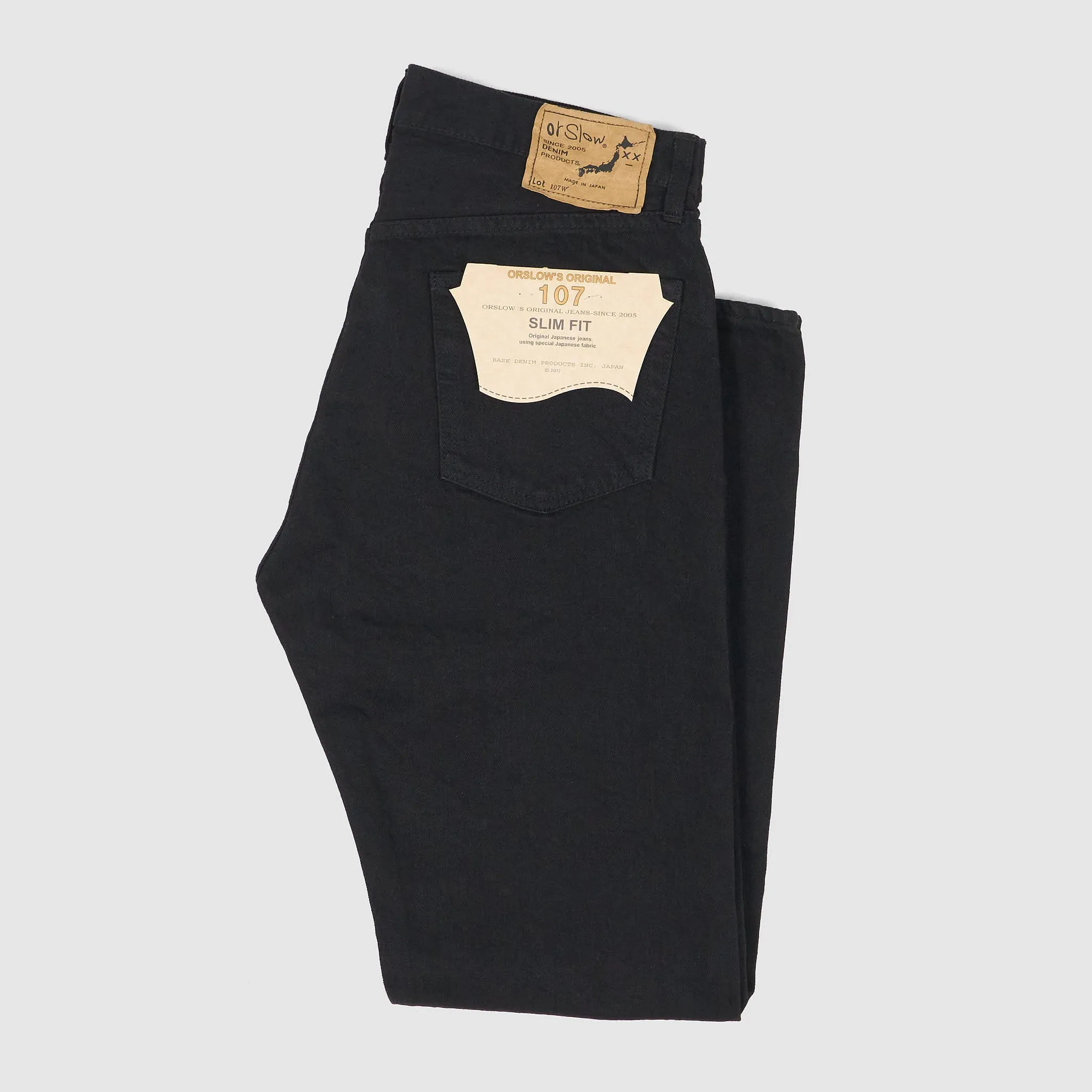 OrSlow 5- Pocket 107 Black Denim Slim Fit Jeans sold by DeeCee style product image thumbnail 3