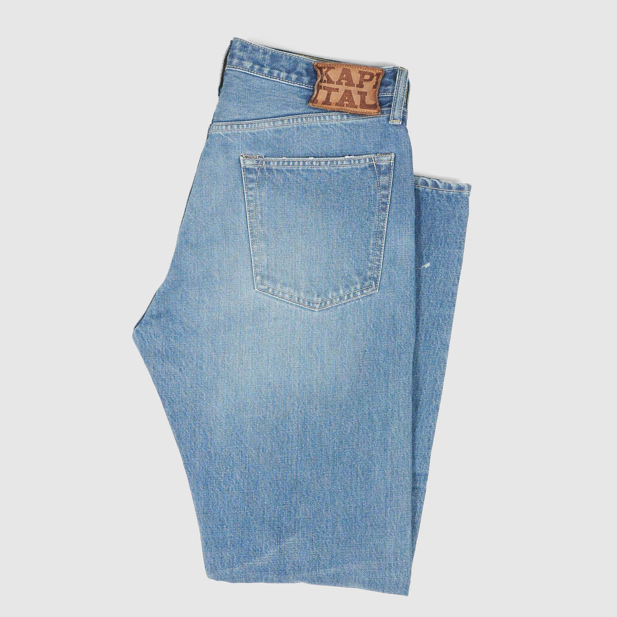 Kapital 5-Pocket 14oz Monkey Cisco Frontstitch Repaired Denim Jeans (3 Year Processing) sold by DeeCee style product image thumbnail 2