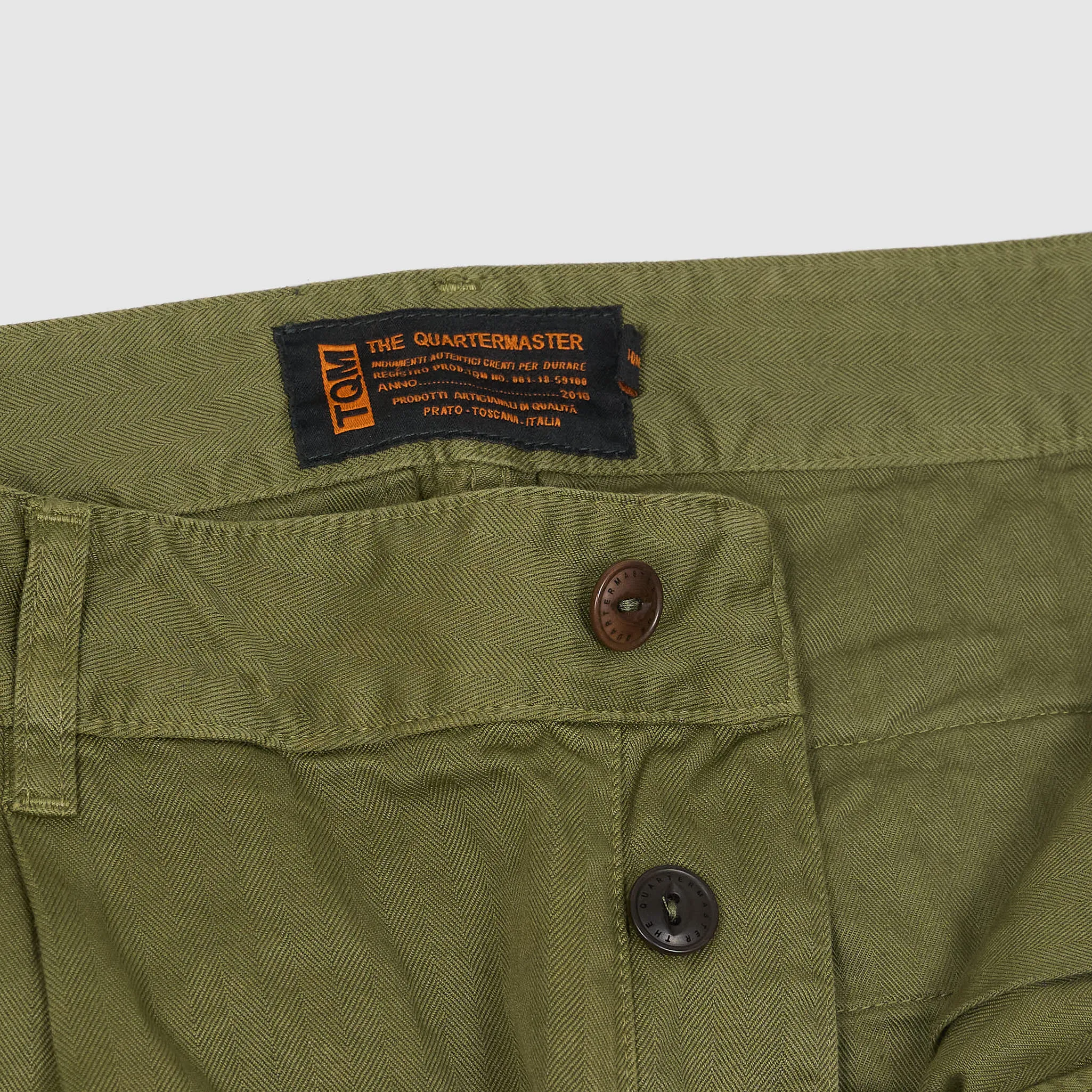 The Quartermaster Straight Leg Chino Trousers With Pleats sold by DeeCee style product image thumbnail 5