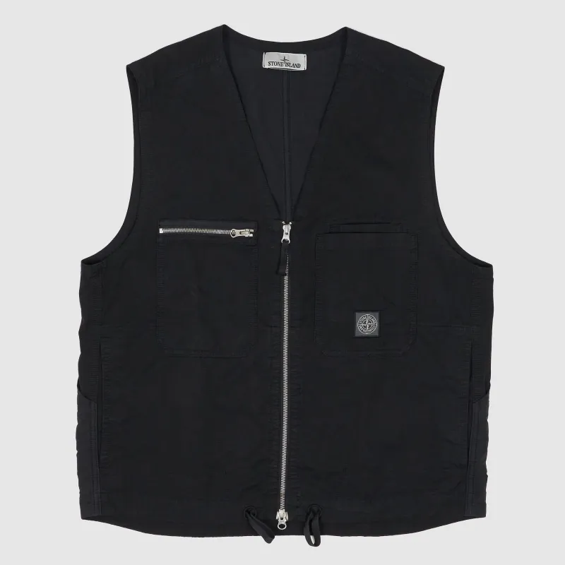 Stone Island Waistcoat Cupro- Cotton Twill-TC sold by DeeCee style